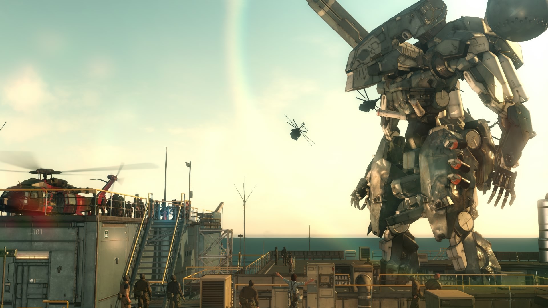 General 1920x1080 Metal Gear Solid V: The Phantom Pain Big Boss Metal Gear Solid Metal Gear video games mechs helicopters screen shot