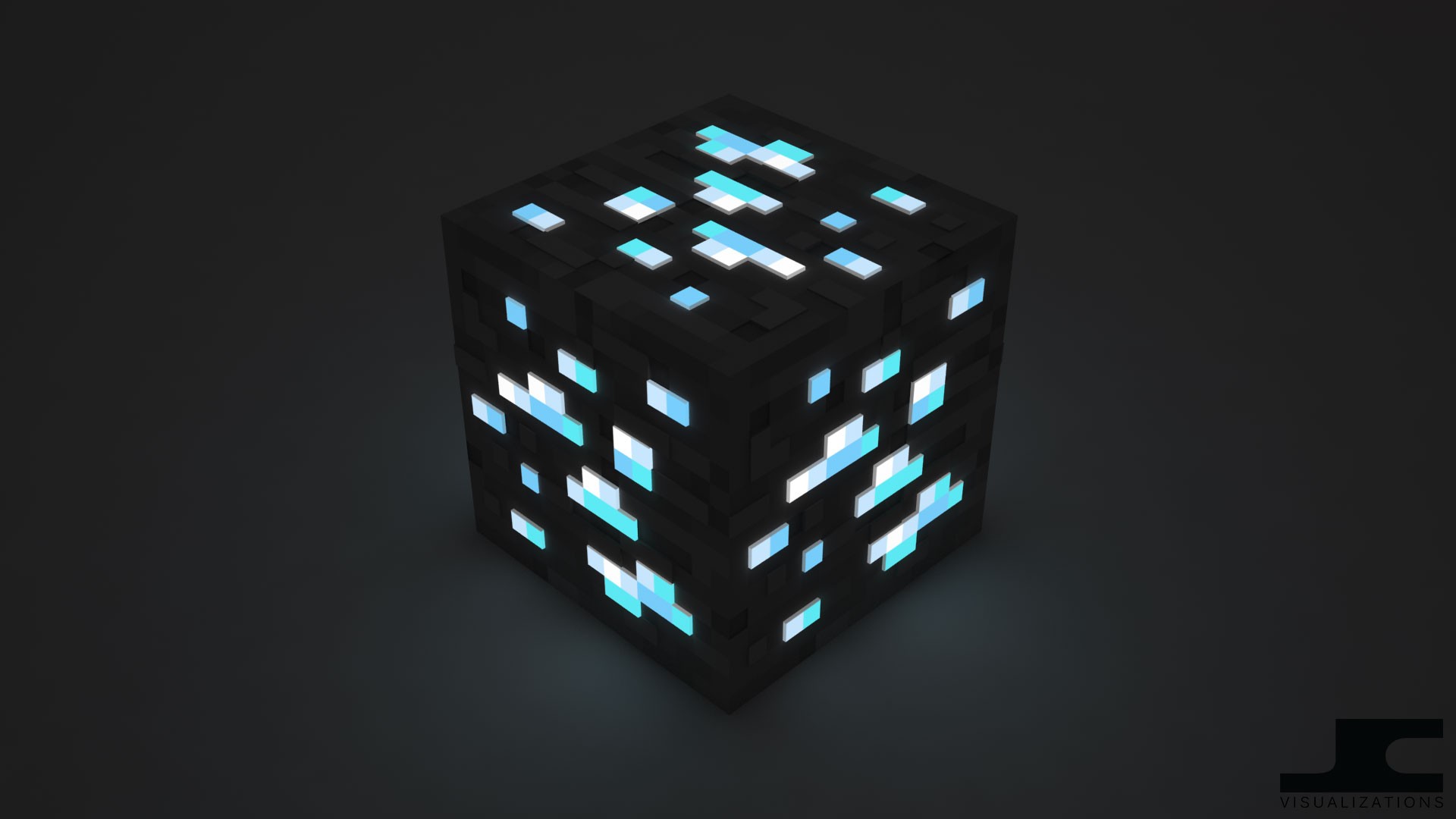 General 1920x1080 Minecraft cube video games 3D blocks abstract 3D Abstract PC gaming simple background CGI