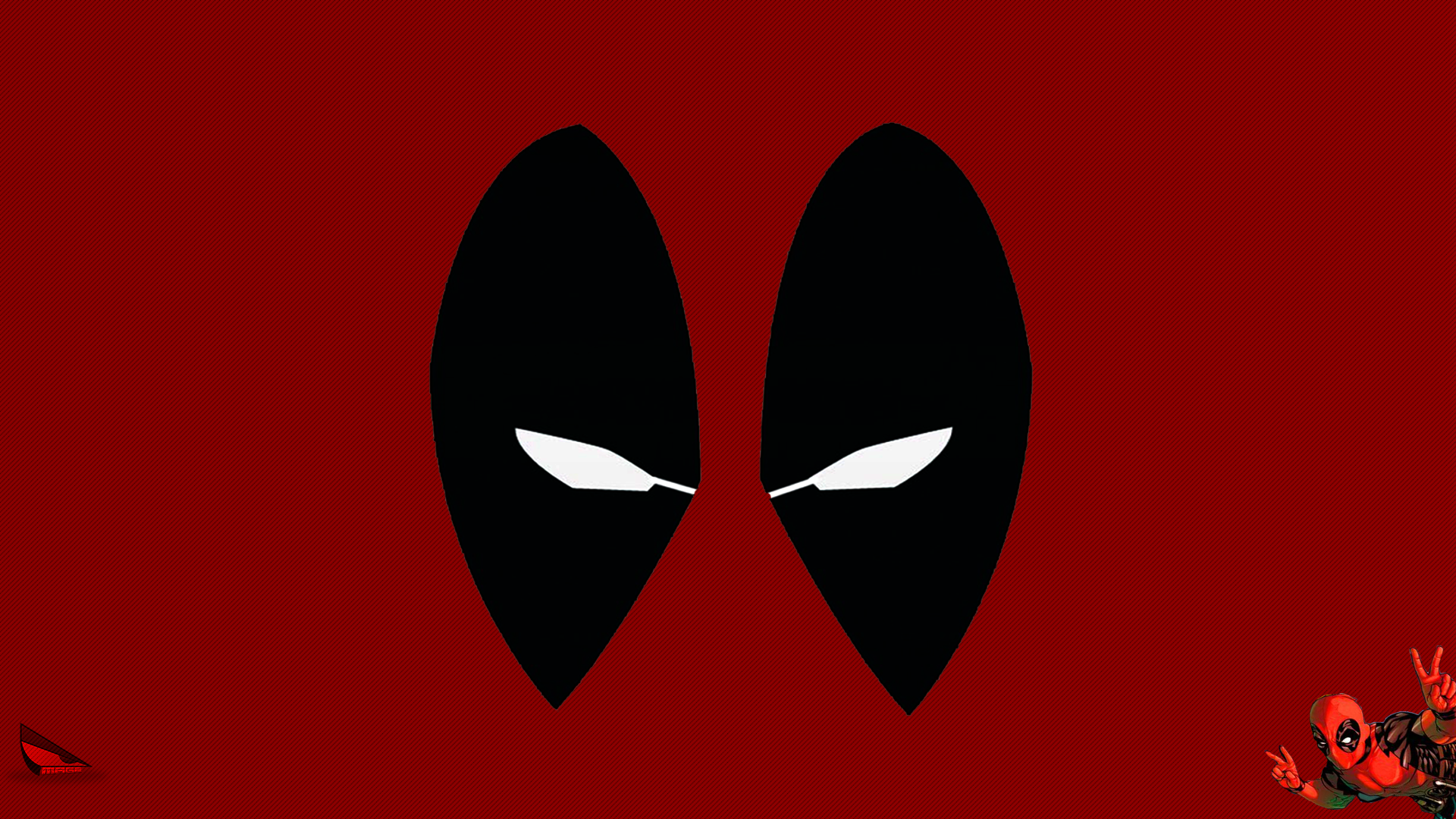 General 1920x1080 Deadpool Deadpool Corps Marvel Comics Wade Wilson red comics frontal view antiheroes red background simple background