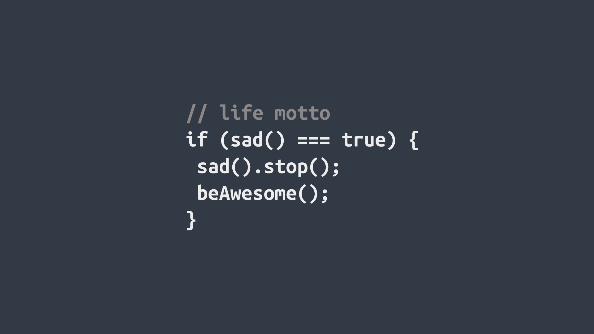 General 1920x1080 code programming language simple background JavaScript stupid fox humor motivational