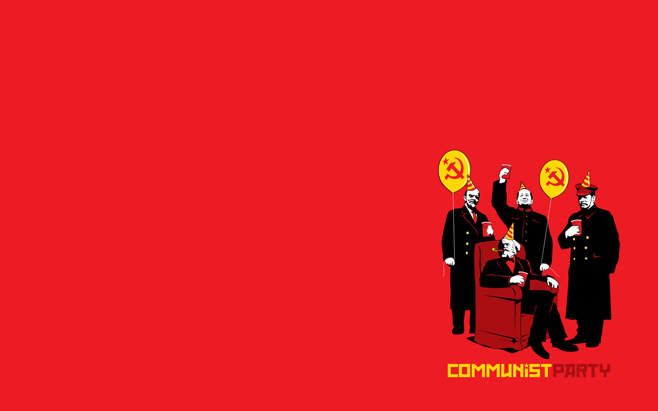 General 1280x800 communism simple background politics humor red red background Karl Marx hammer and sickle