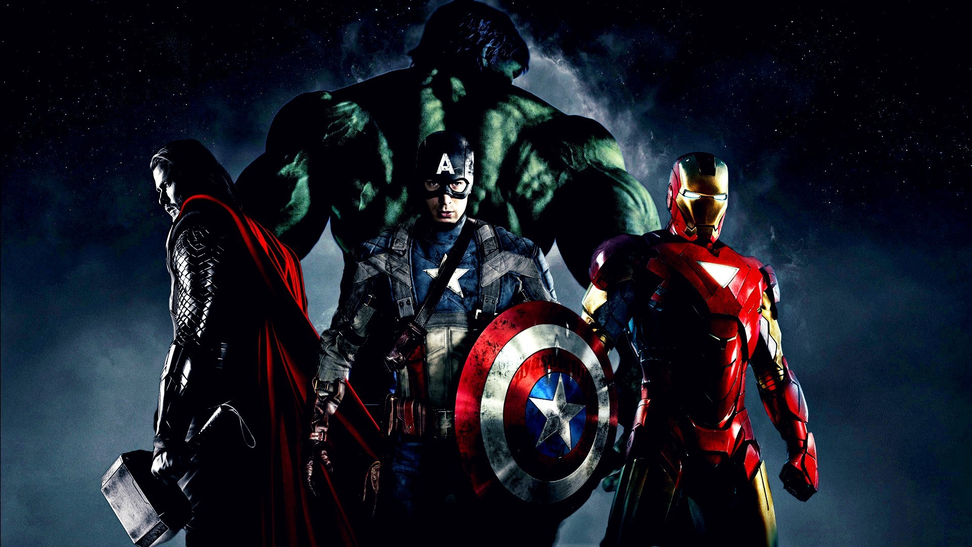 General 1920x1080 The Avengers Iron Man Thor Captain America Hulk Marvel Comics Avengers: Age of Ultron Marvel Cinematic Universe movies