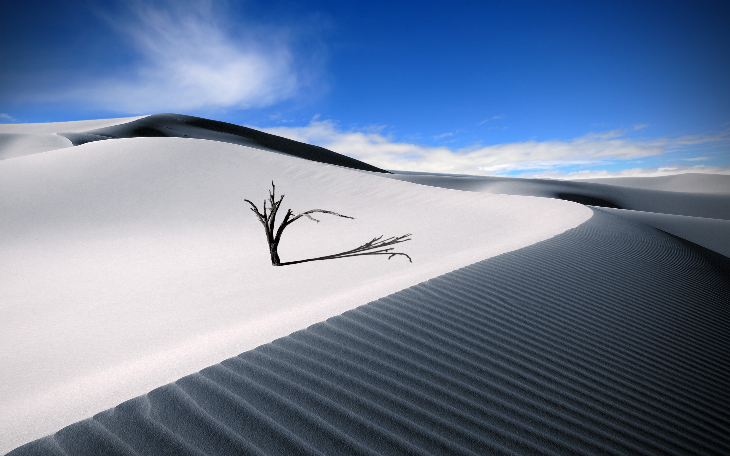 General 2560x1600 nature landscape sky desert sand dunes blue