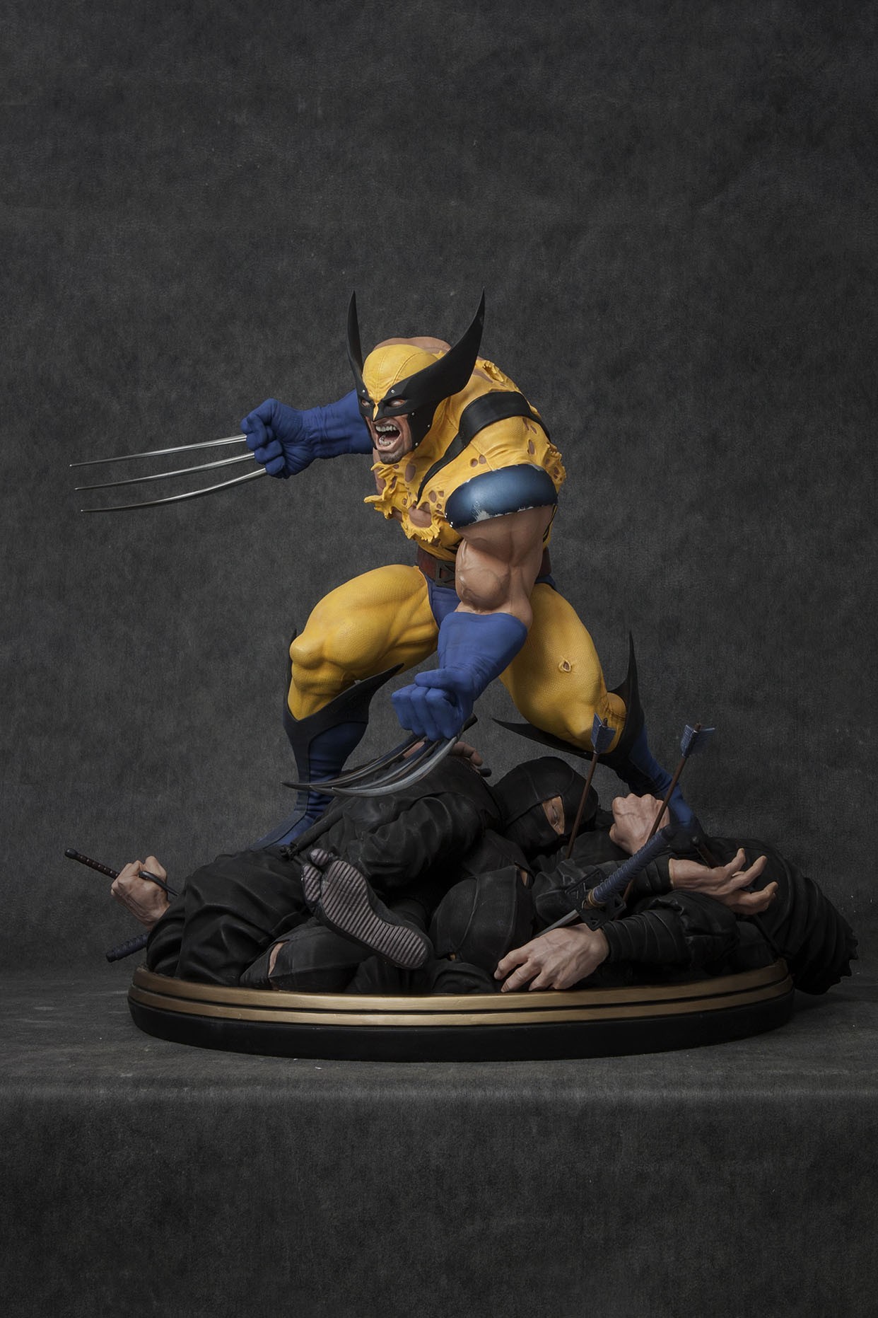 General 1242x1863 X-Men Wolverine action figures superhero digital art portrait display simple background