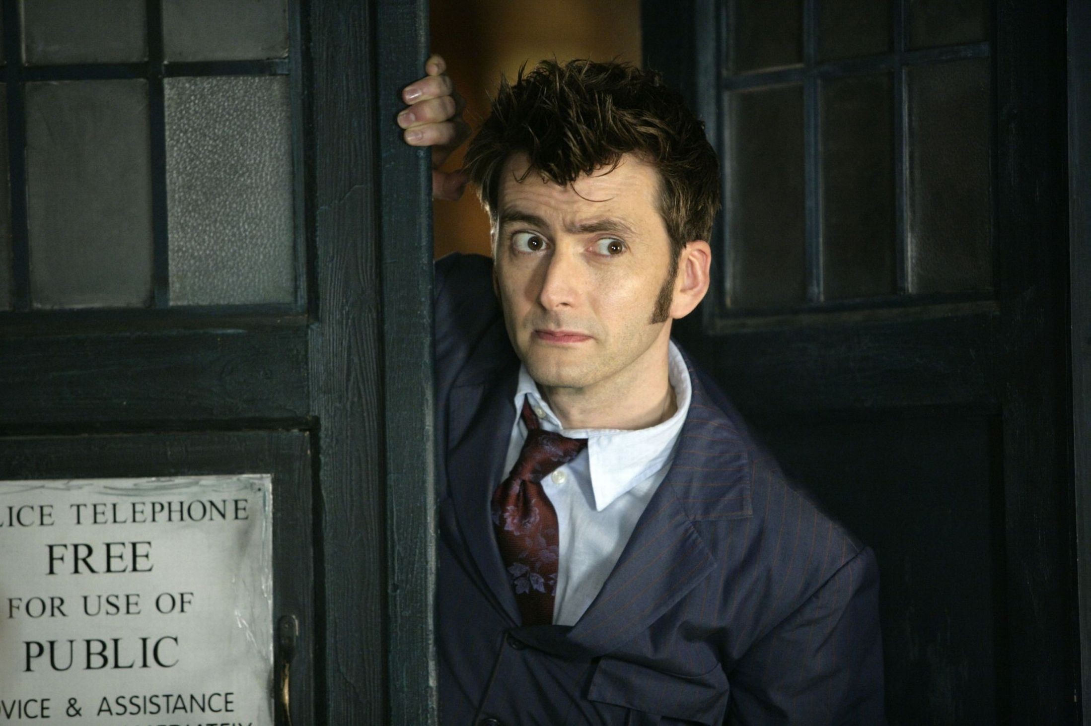 People 2197x1463 Doctor Who David Tennant TARDIS TV series science fiction men