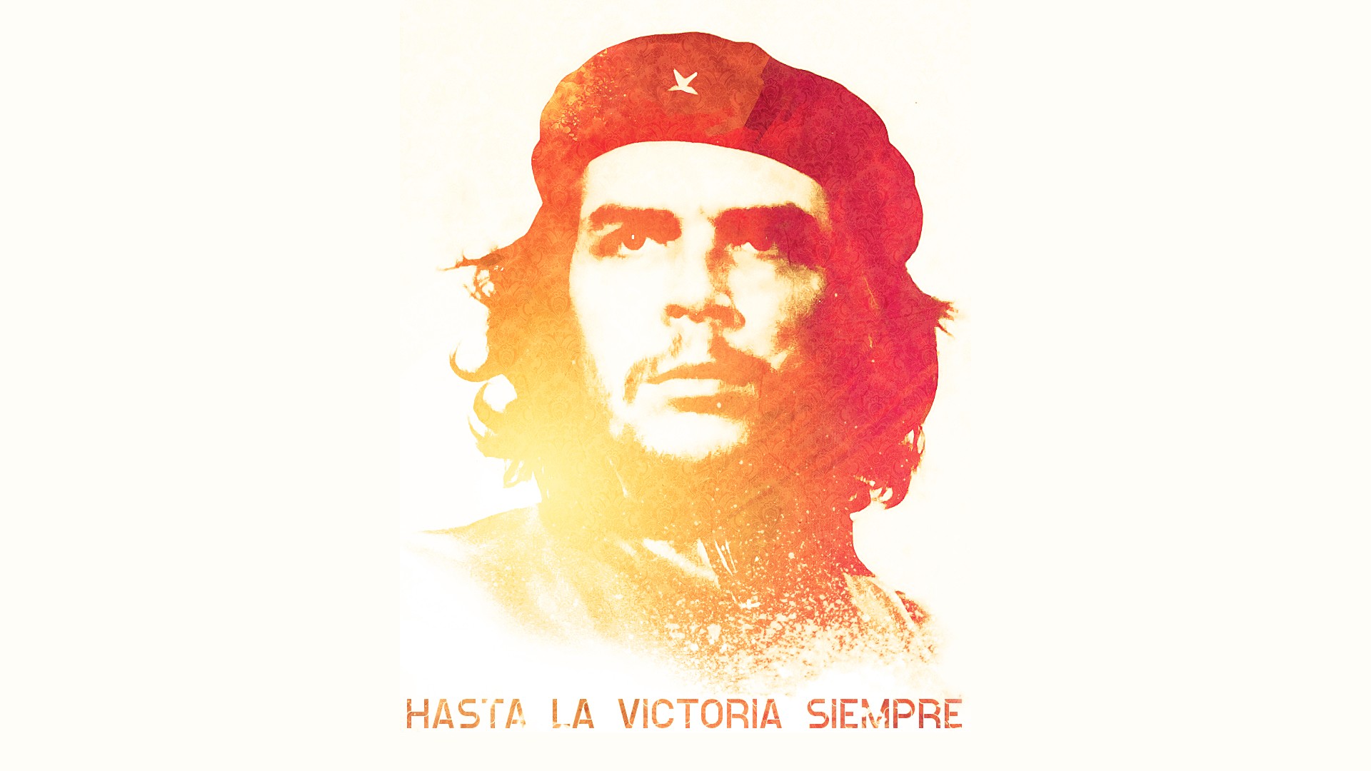 General 1920x1080 Che Guevara men celebrity simple background artwork portrait political figure
