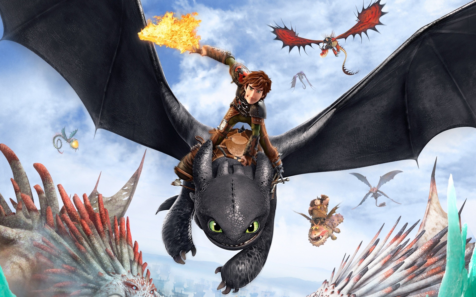General 1920x1200 How to Train Your Dragon How to Train Your Dragon 2 dragon movies animated movies digital art