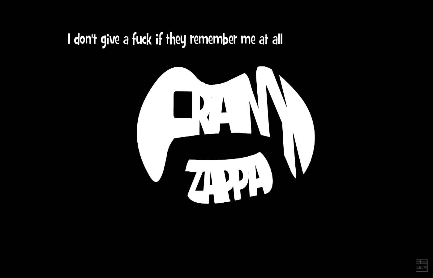 General 1400x900 Frank Zappa typography music simple background