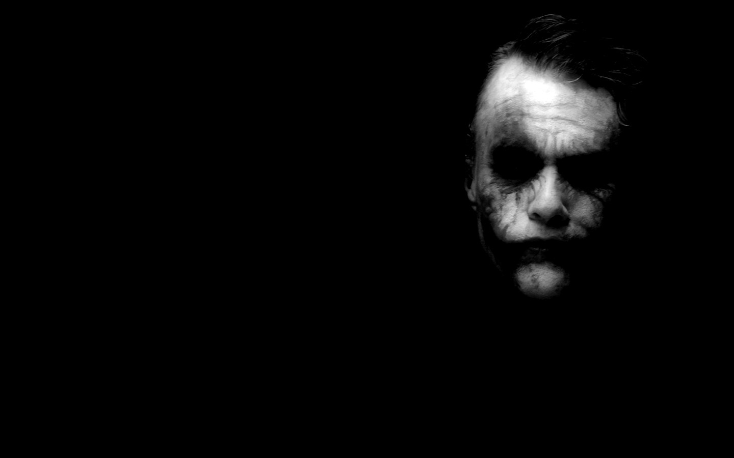 General 1440x900 Joker Batman The Dark Knight Heath Ledger dark black white movies