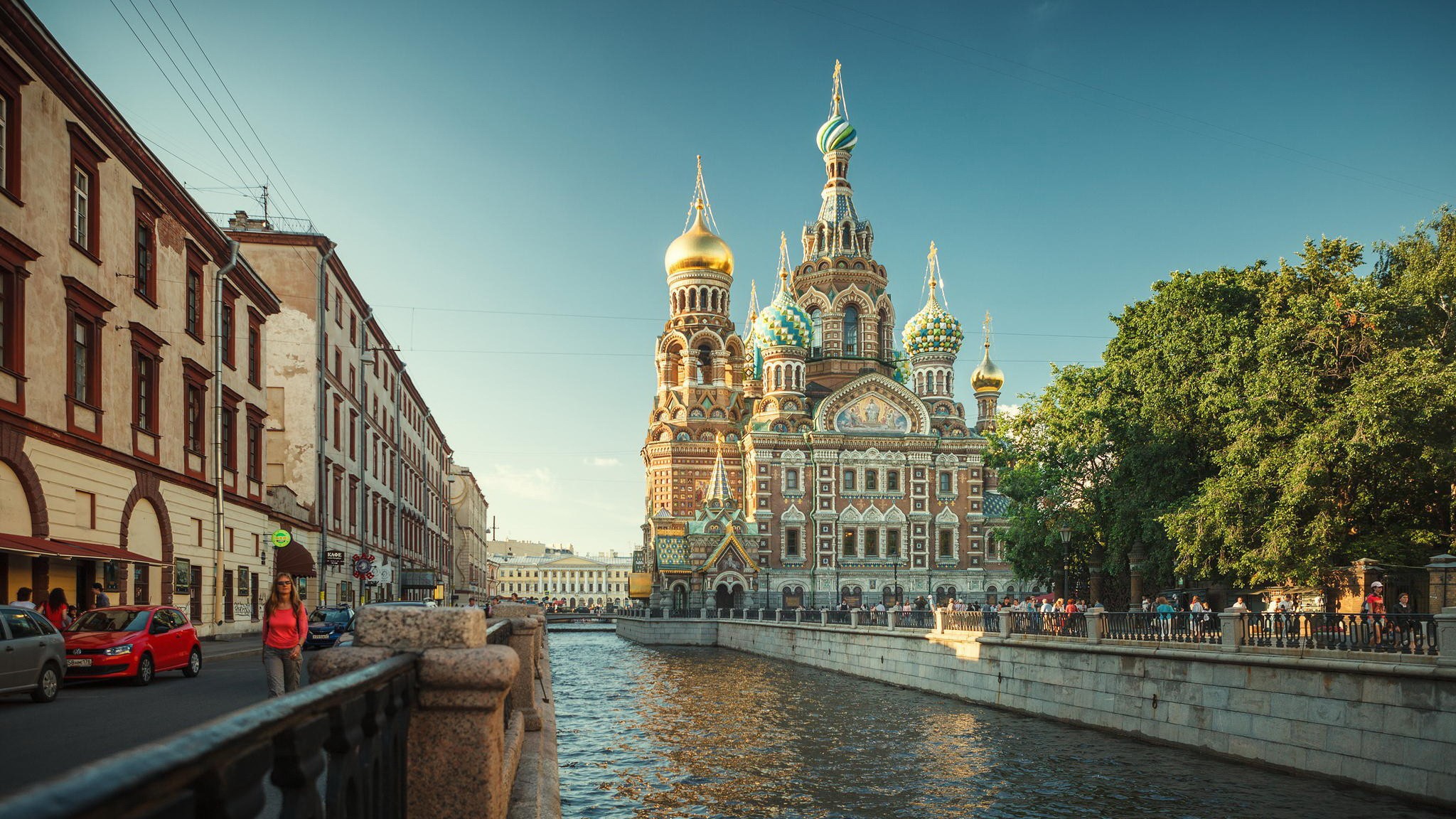 General 2048x1152 city promenades St. Petersburg Russia canal landmark