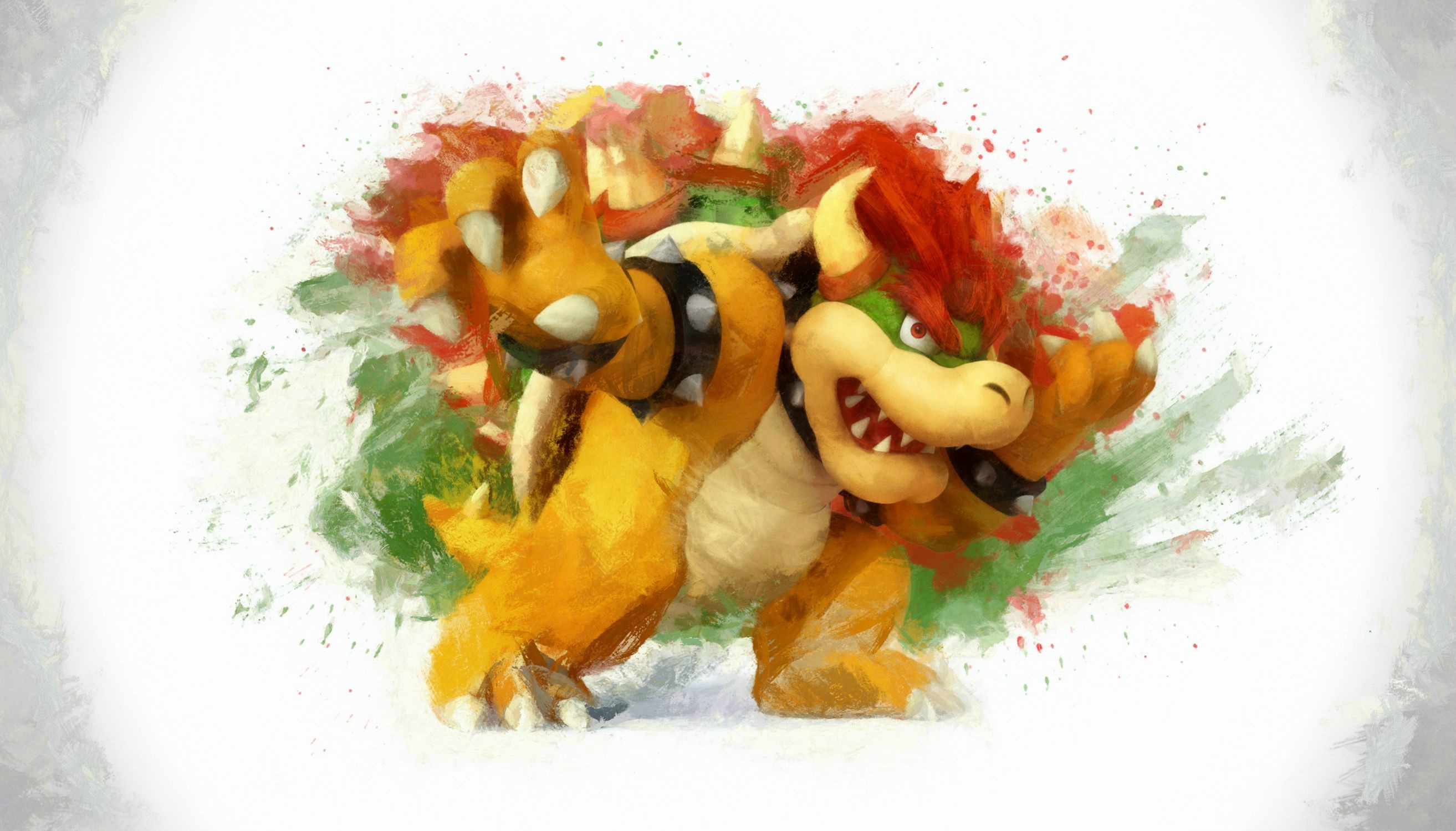 General 2627x1499 Video Game Villains video games Nintendo video game art Bowser video game characters fan art