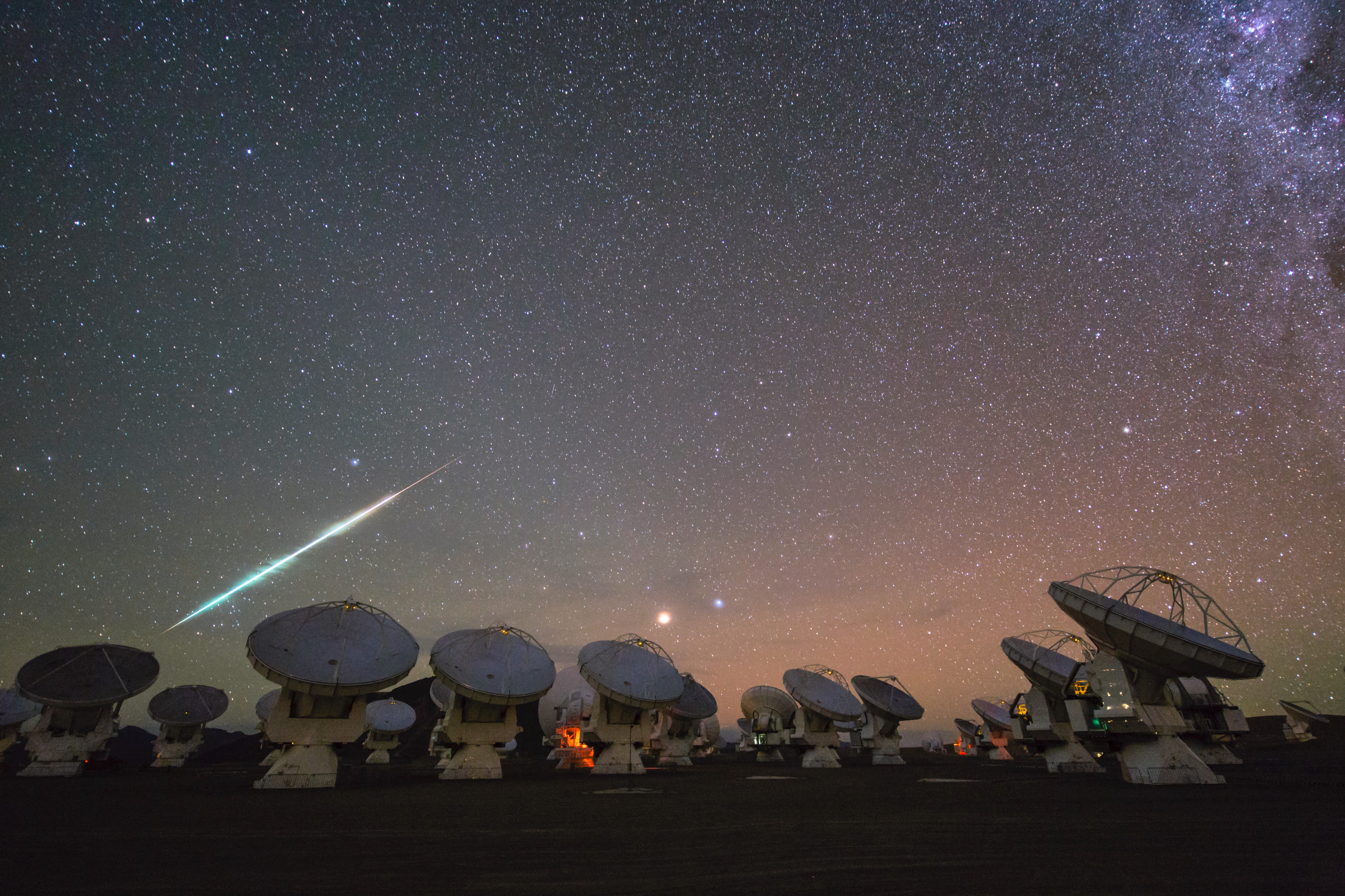 General 5472x3648 space universe stars ALMA Observatory meteors Atacama Desert sky outdoors South America