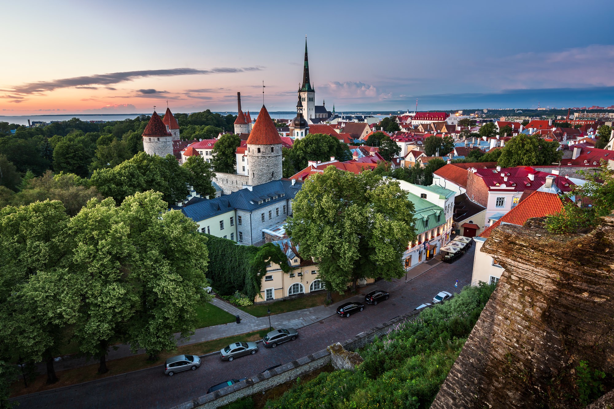 General 2000x1333 Estonia city cityscape trees calm vibrant town dusk idyllic Tallinn