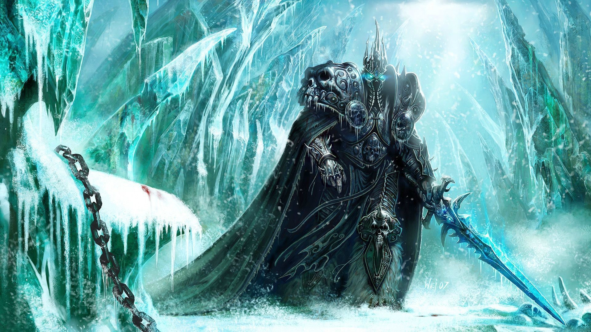 General 1920x1080 World of Warcraft World of Warcraft: Wrath of the Lich King video games cyan ice video game art PC gaming