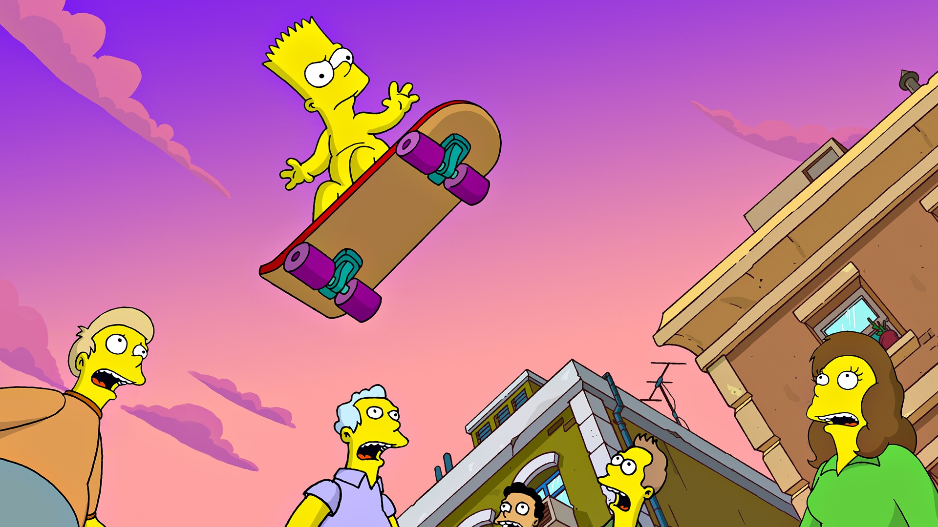 General 1920x1080 The Simpsons Bart Simpson skateboard TV series nude cartoon