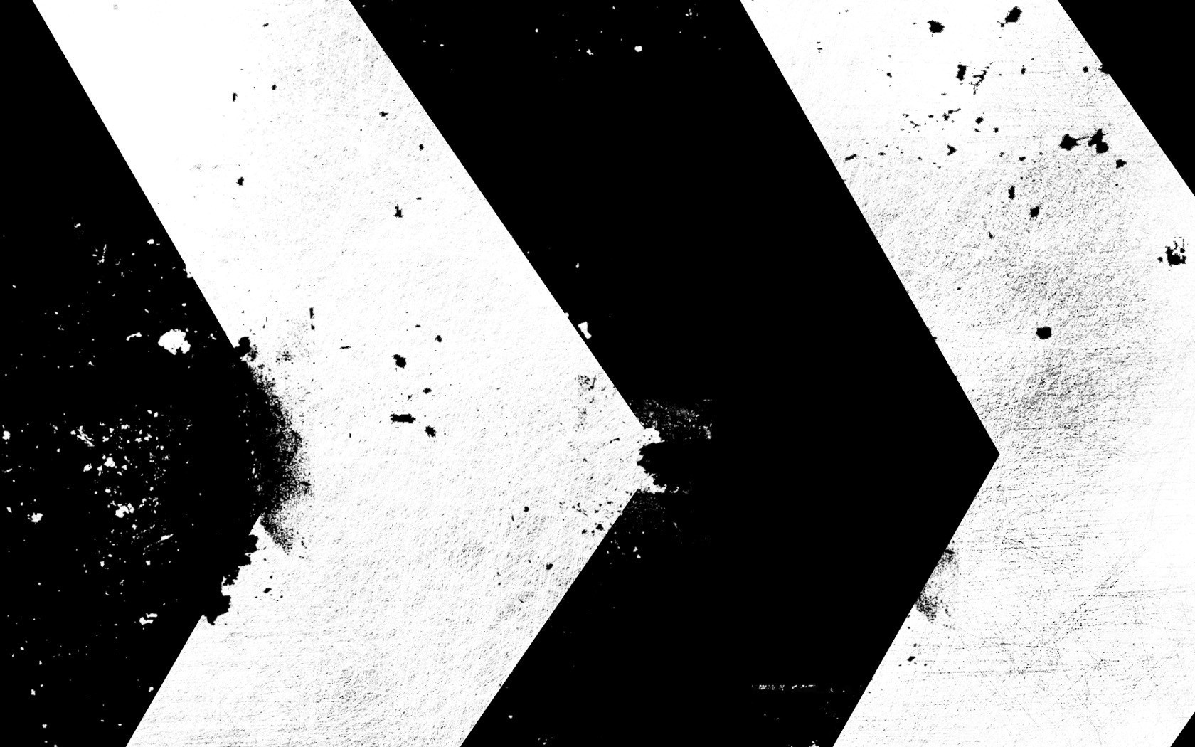 General 1680x1050 abstract monochrome pattern paint splatter digital art arrow (design) artwork grunge black white