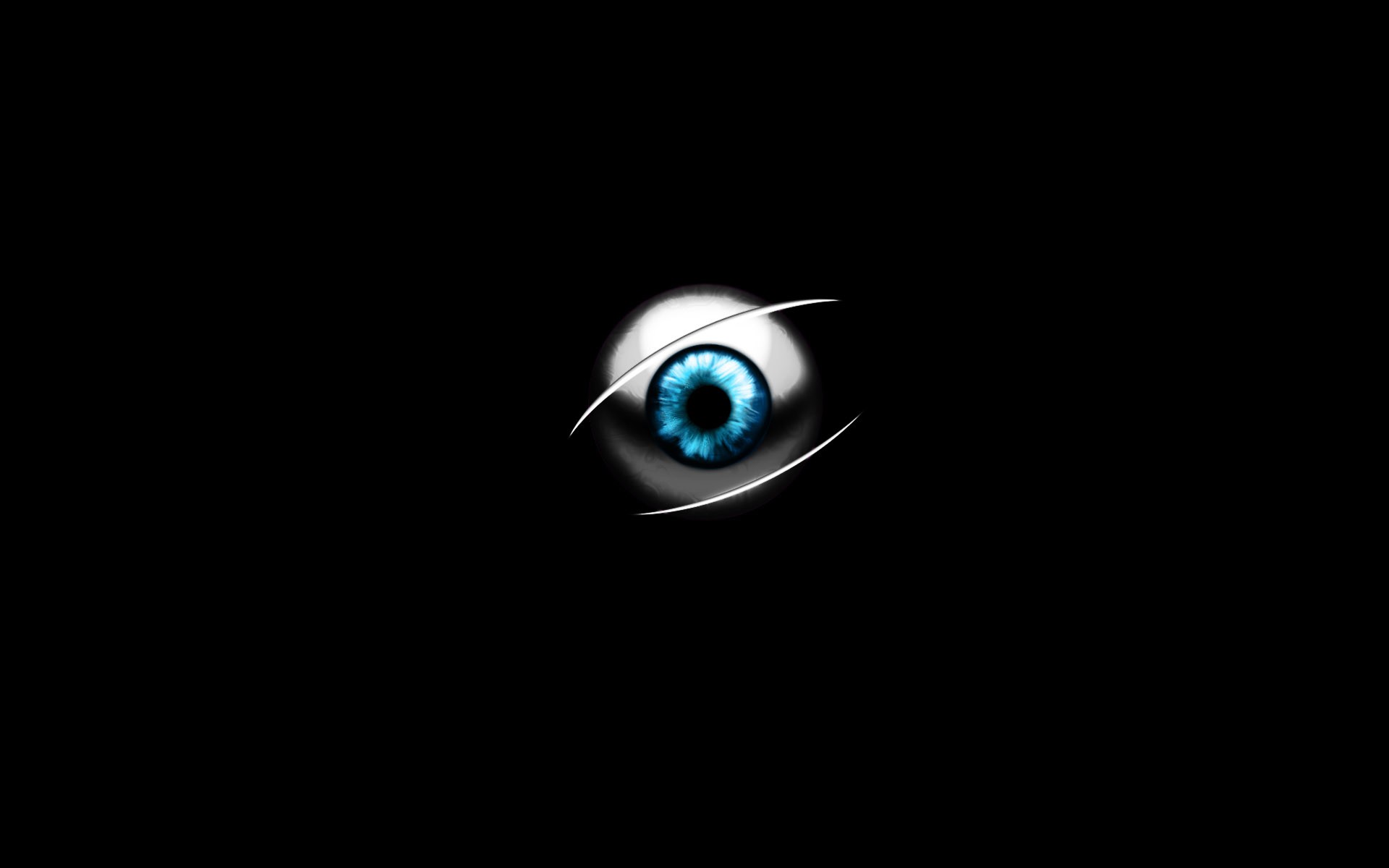 General 1920x1200 black background eyes minimalism simple background blue eyes