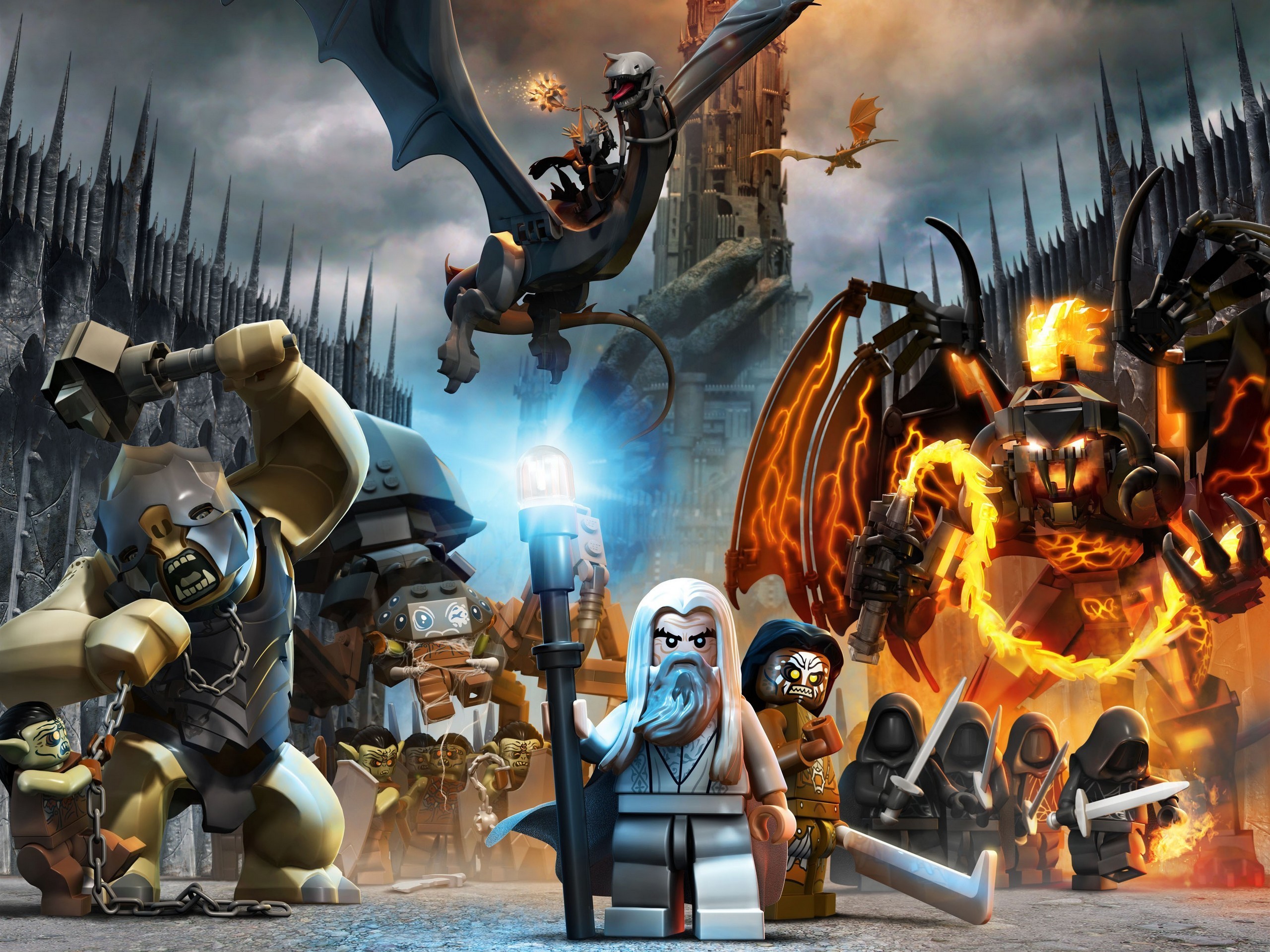General 2560x1920 LEGO The Lord of the Rings video games LEGO Lord of the Rings Saruman toys staff Book characters