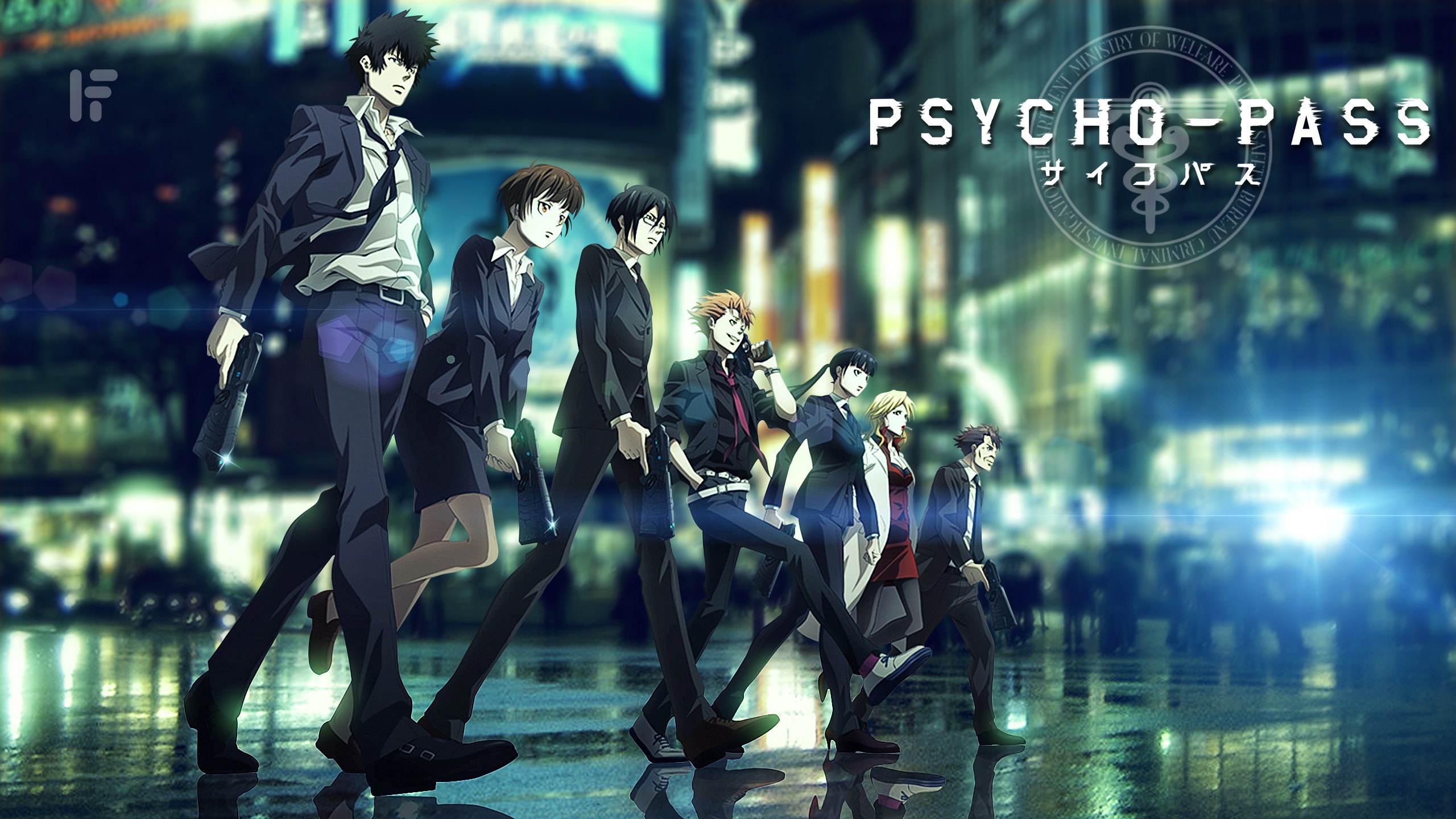 Psycho Pass Shinya Kogami Tsunemori Akane Anime Anime Girls Gun 2560x1440 Wallpaper Wallhaven Cc