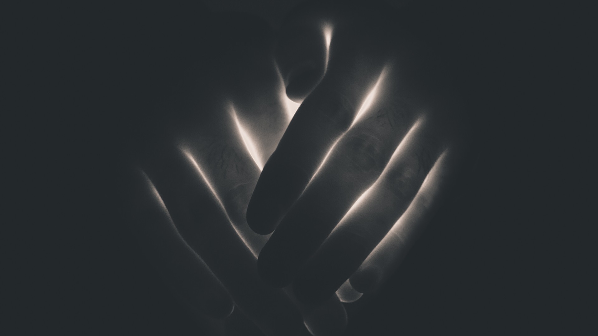 General 1920x1080 hands fingers minimalism lights monochrome dark