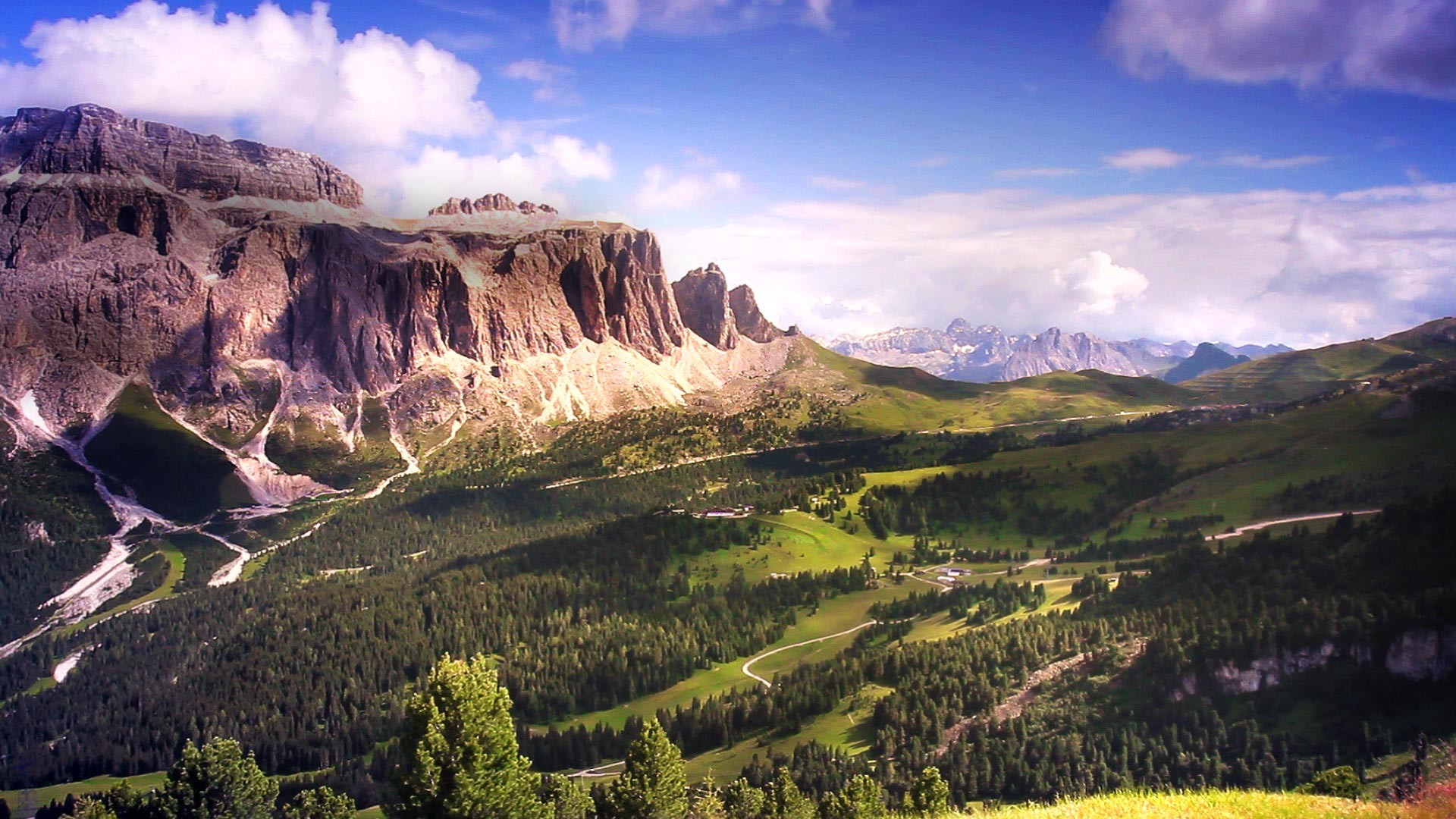 General 1920x1080 nature mountains landscape cliff valley Dolomites