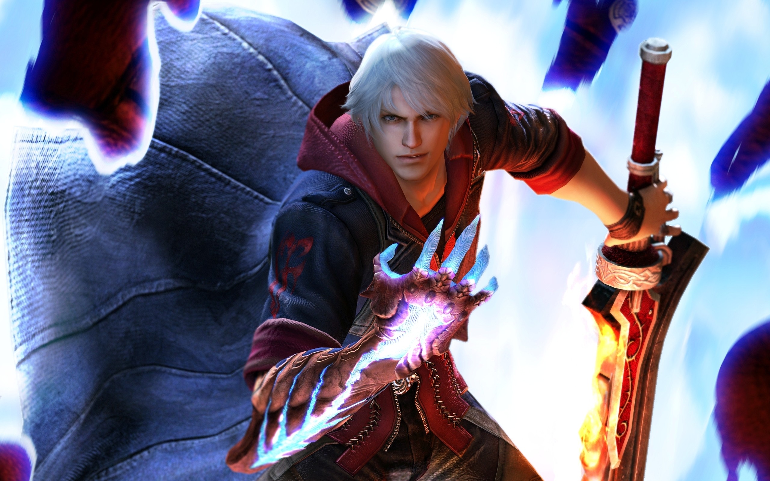 General 2560x1600 Devil May Cry Devil May Cry 4 video games sword video game art video game characters video game men Nero (Devil May Cry)