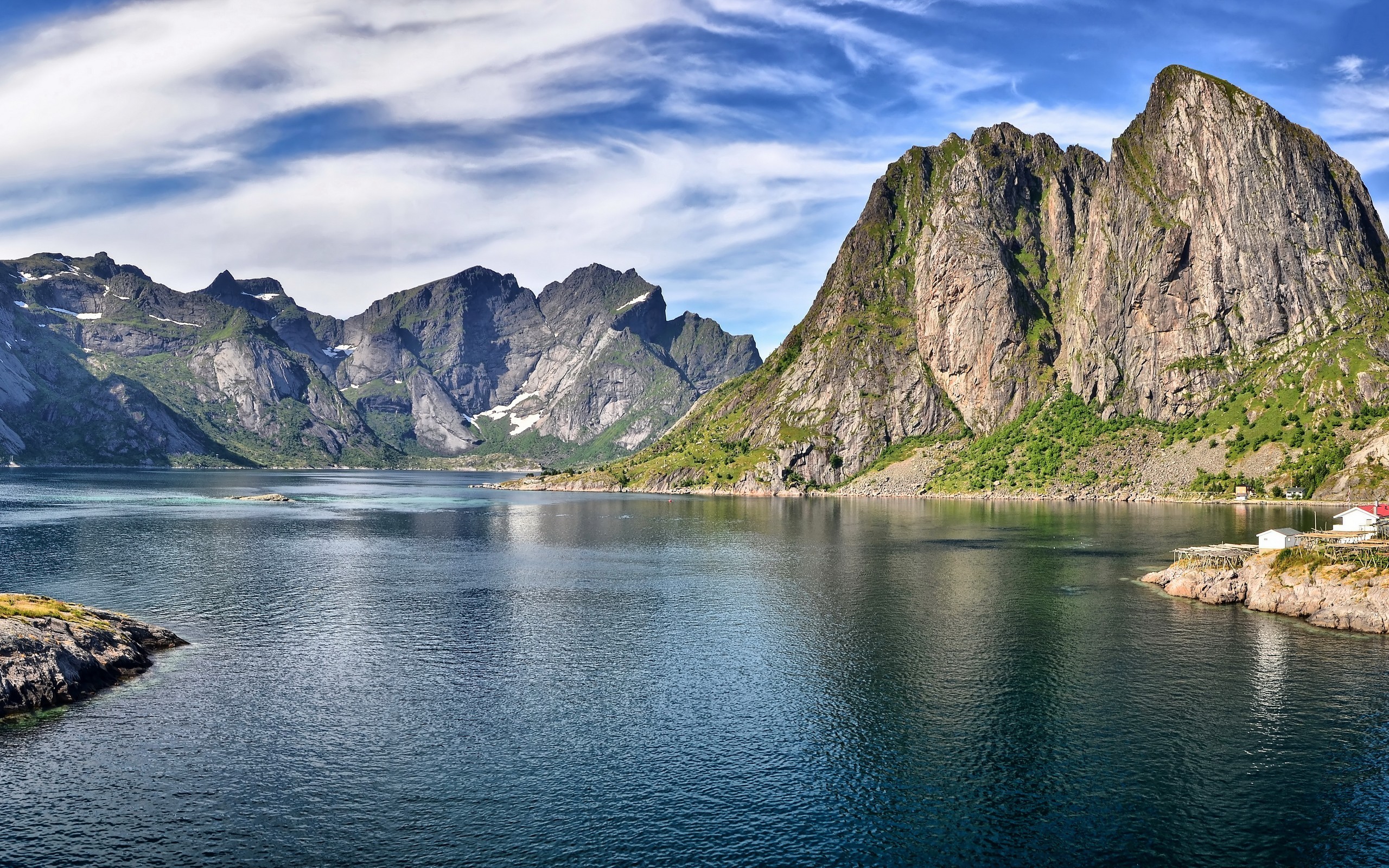 General 2560x1600 mountains cliff Norway island nordic landscapes Lofoten nature