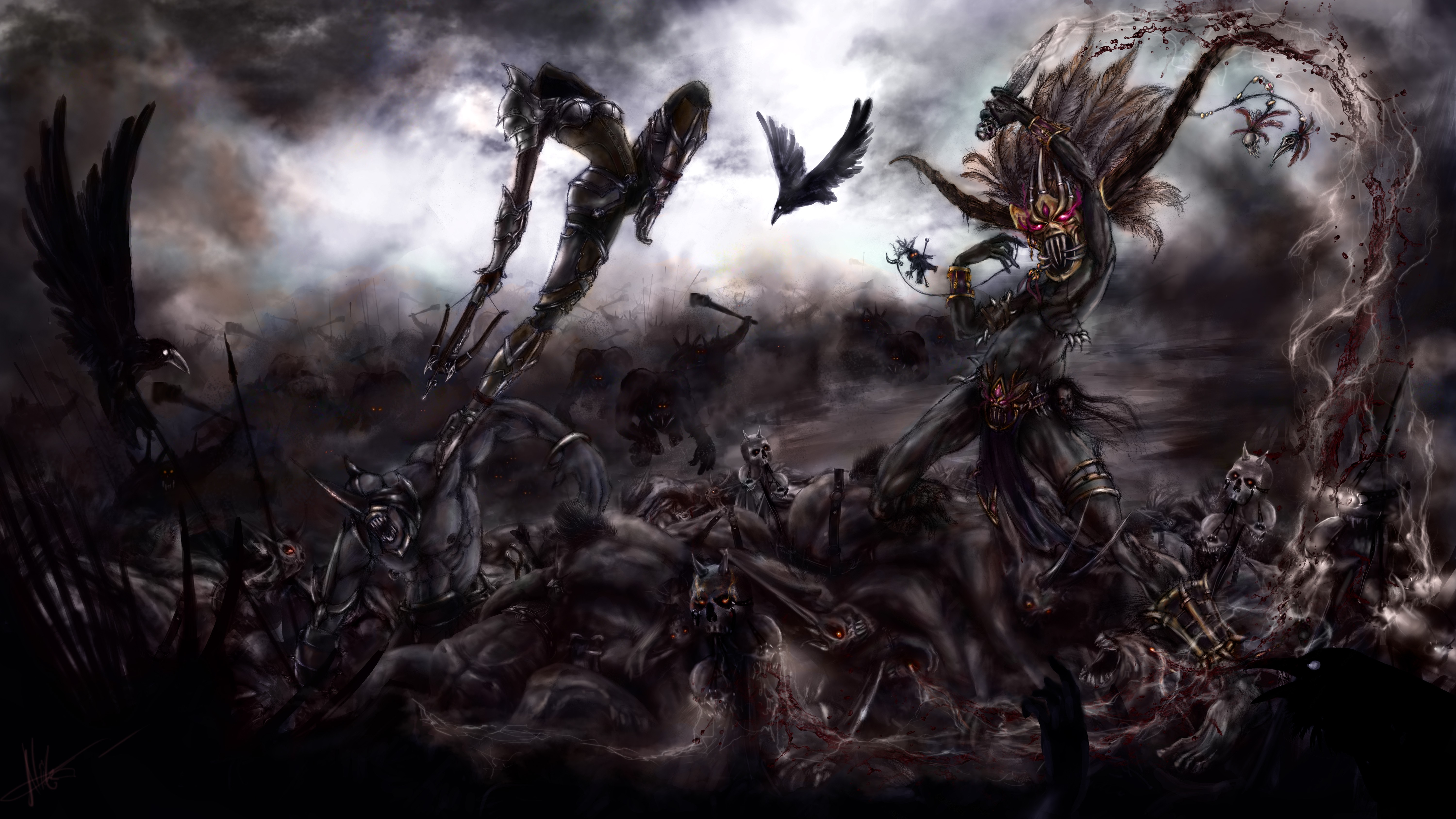 General 6000x3375 Diablo Diablo III video games fantasy art digital art PC gaming video game art