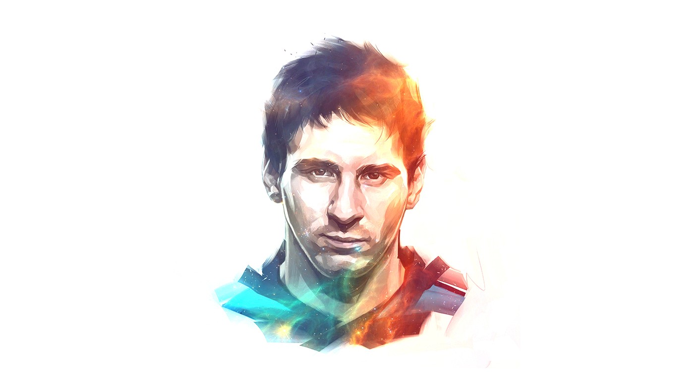 People 1400x788 footballers Argentinian Lionel Messi men white background