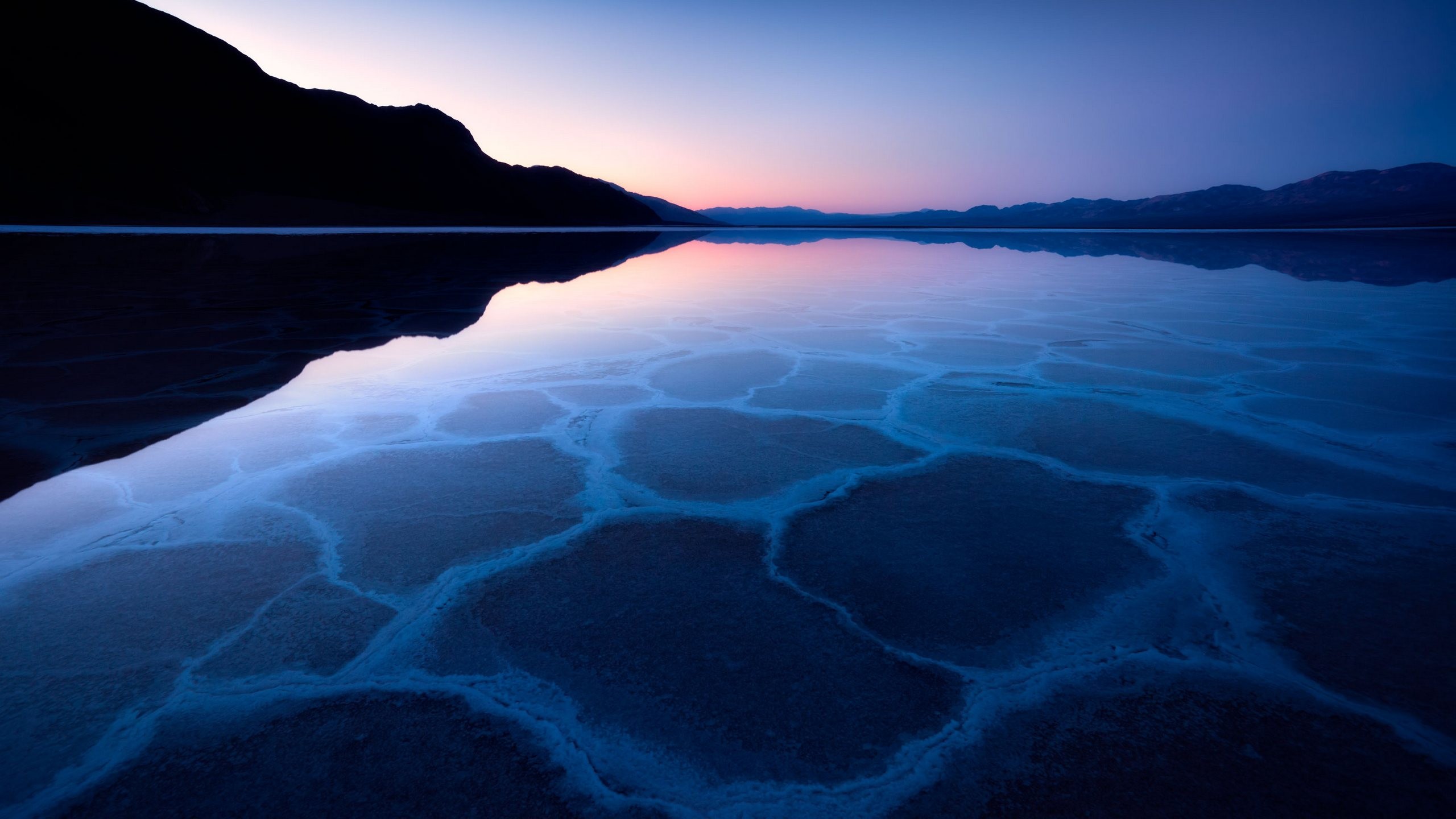 General 2560x1440 photography landscape nature water lake blue calm dusk