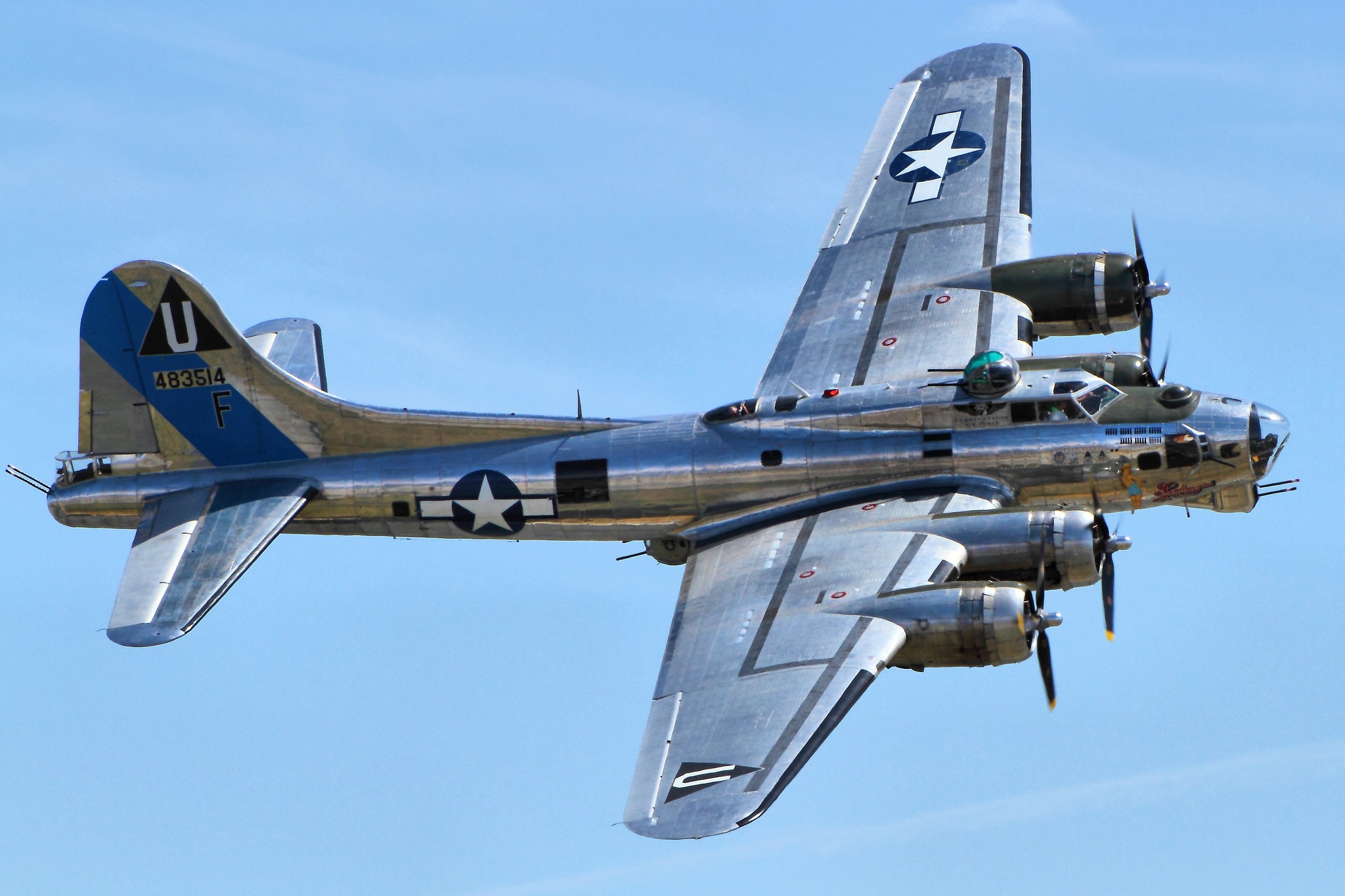 General 2048x1365 Boeing B-17 Flying Fortress Bomber airplane aircraft vehicle military aircraft US Air Force military vehicle numbers military American aircraft Boeing