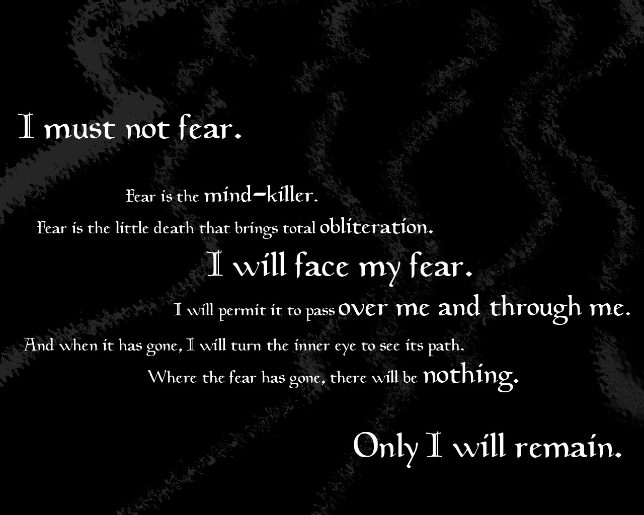 General 1280x1024 Dune (series) motivational typography Book quotes quote