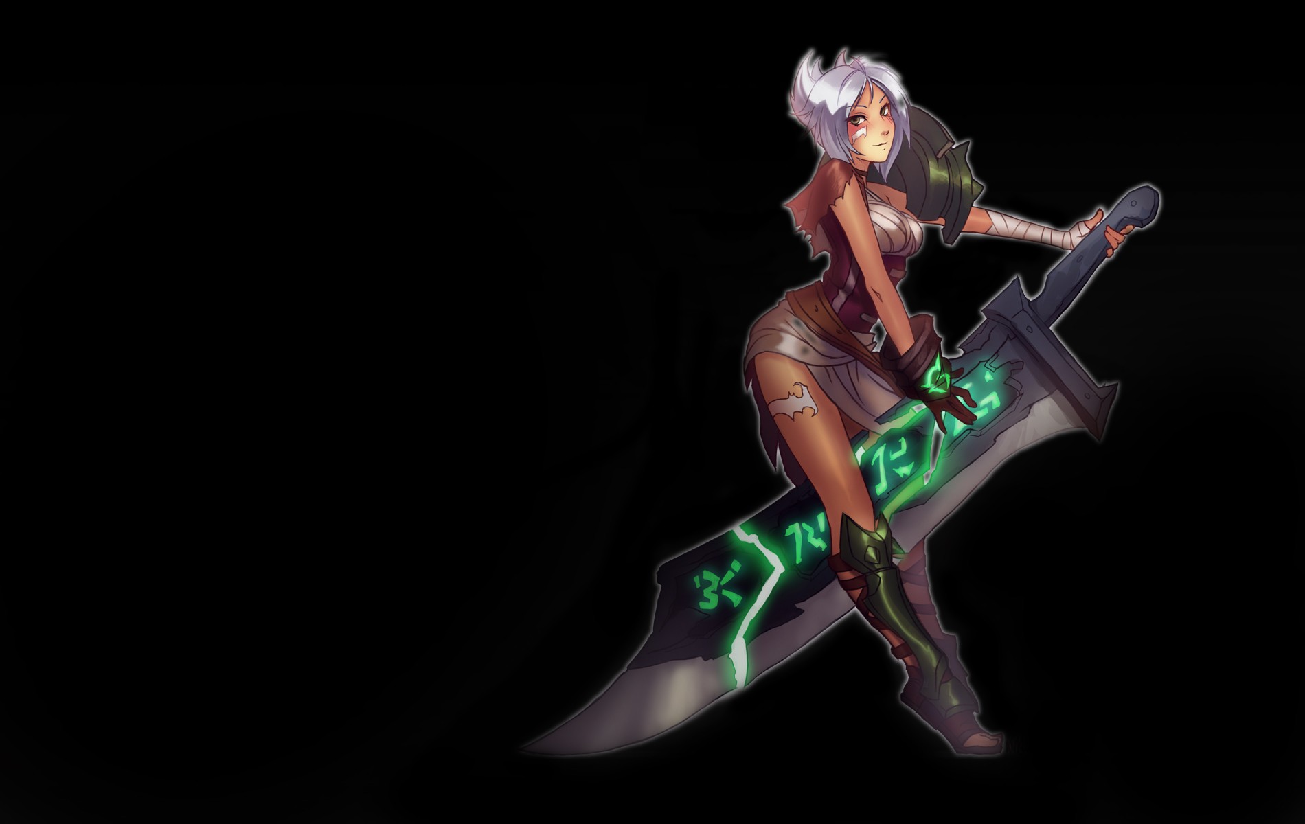 General 1900x1200 Riven (League of Legends) video games anime girls anime fantasy girl