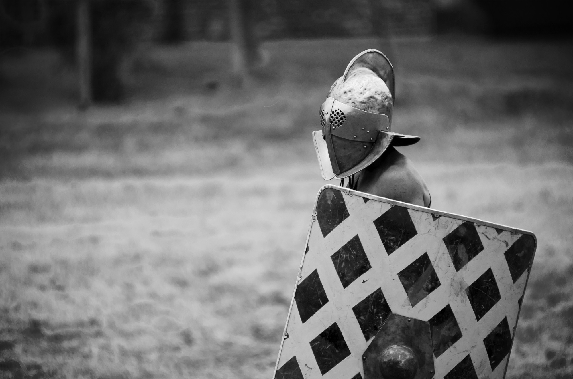 General 2000x1325 monochrome warrior gladiators men shield helmet