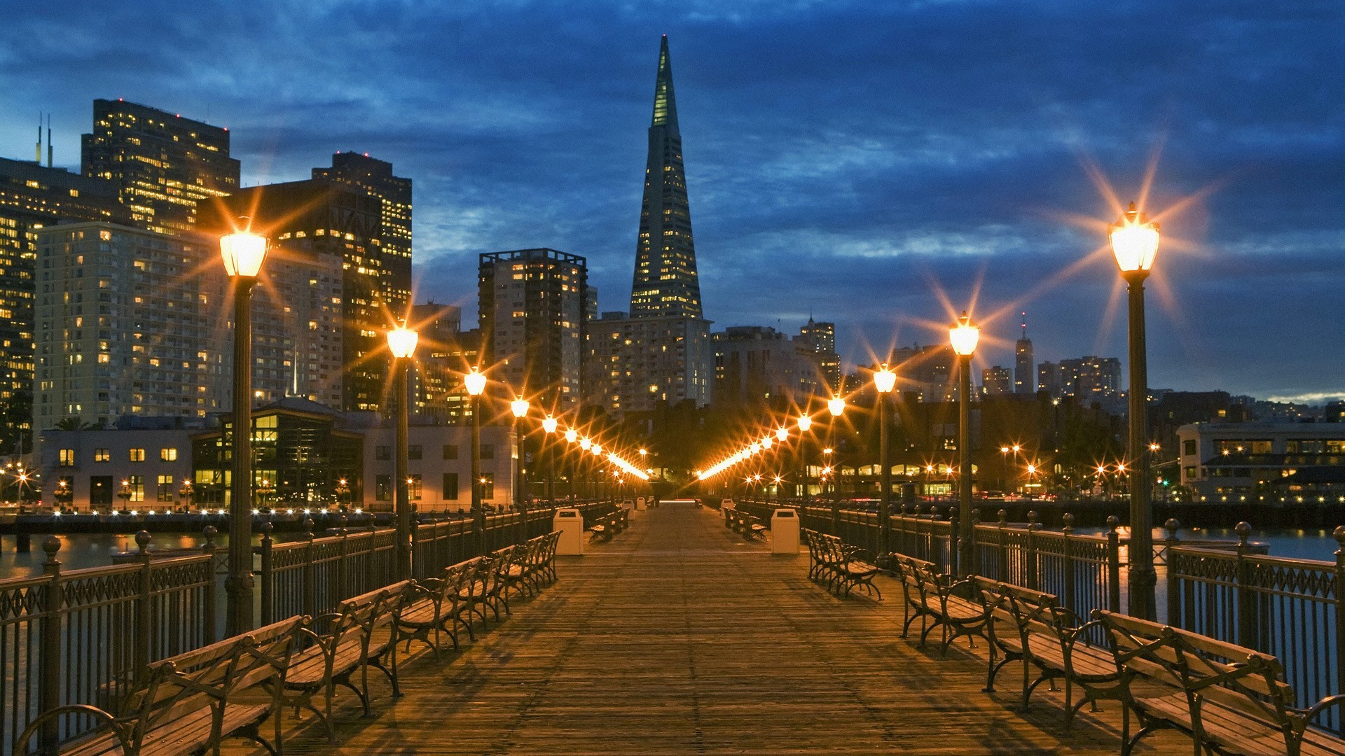 General 1920x1080 cityscape city lantern night sky lights USA San Francisco