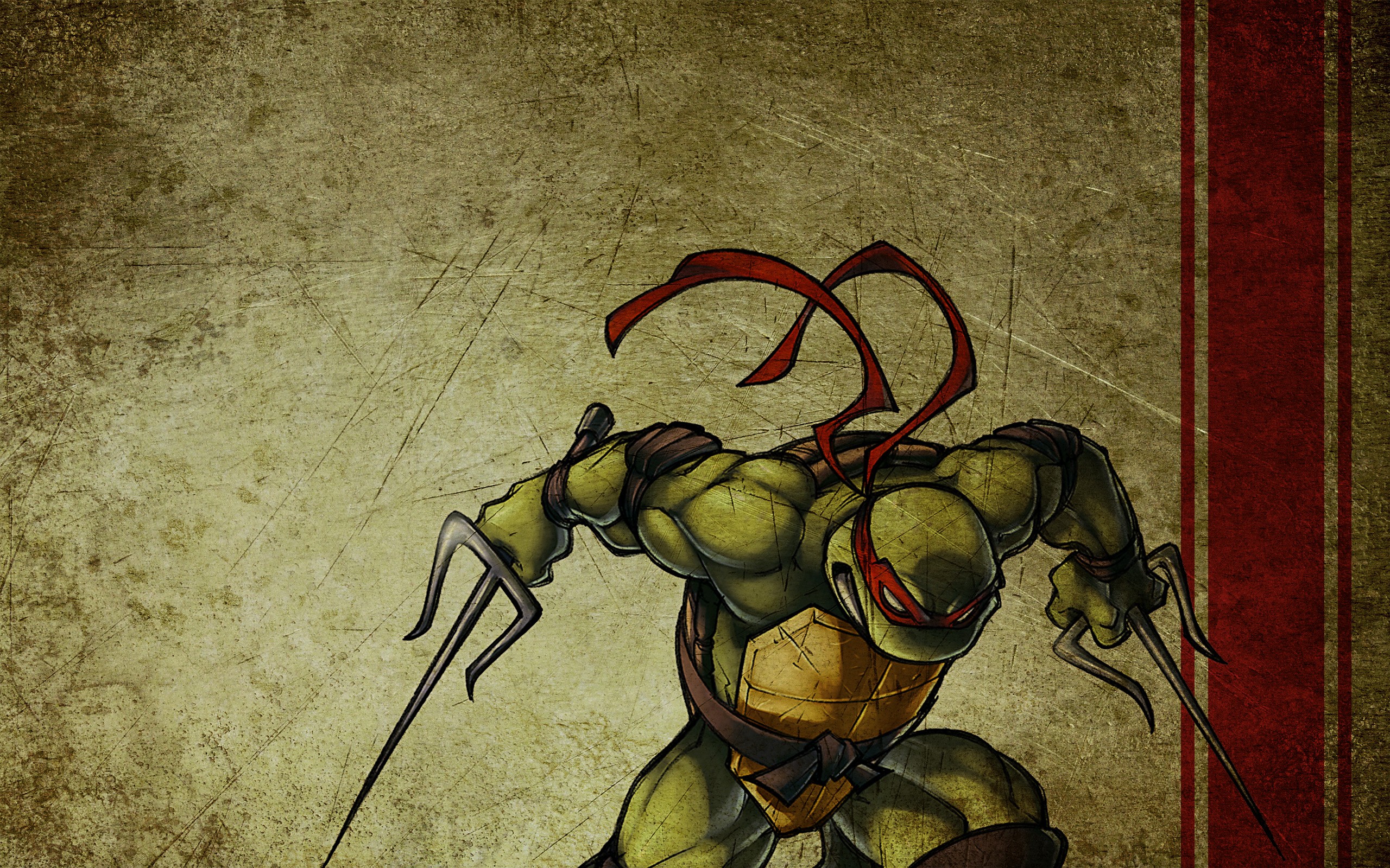 General 2560x1600 Teenage Mutant Ninja Turtles warrior artwork Raphael (TMNT) digital art