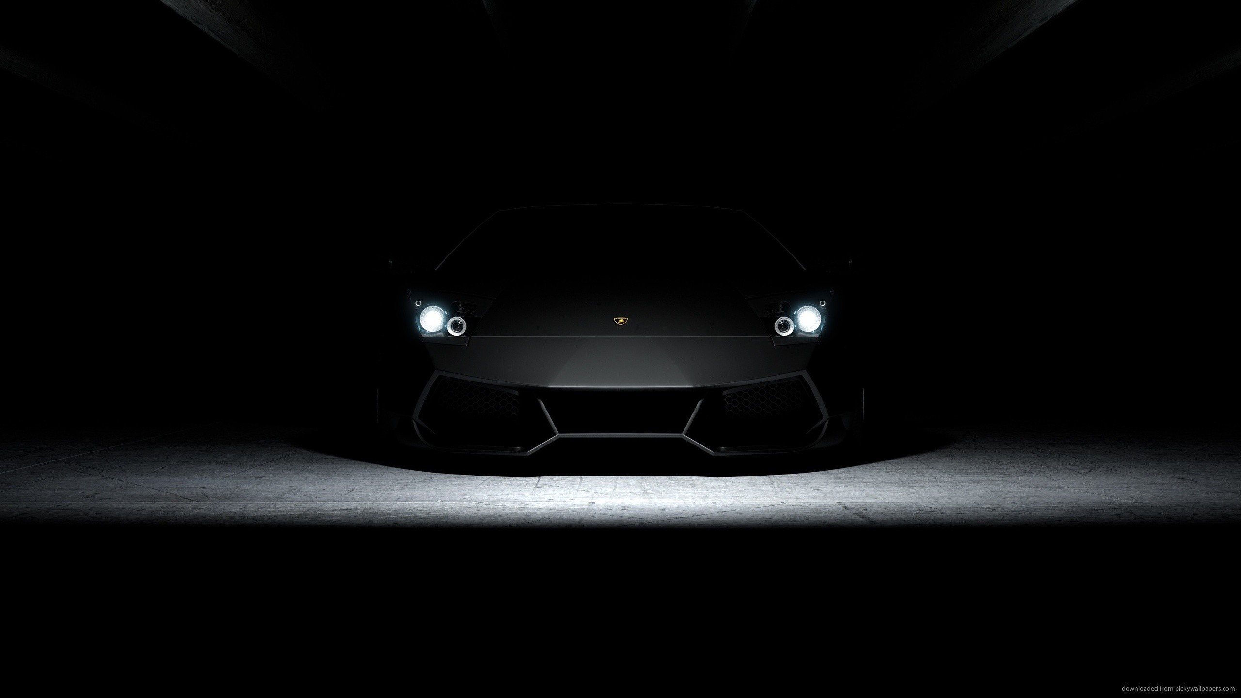 General 2560x1440 Lamborghini car vehicle italian cars Volkswagen Group dark frontal view headlights watermarked