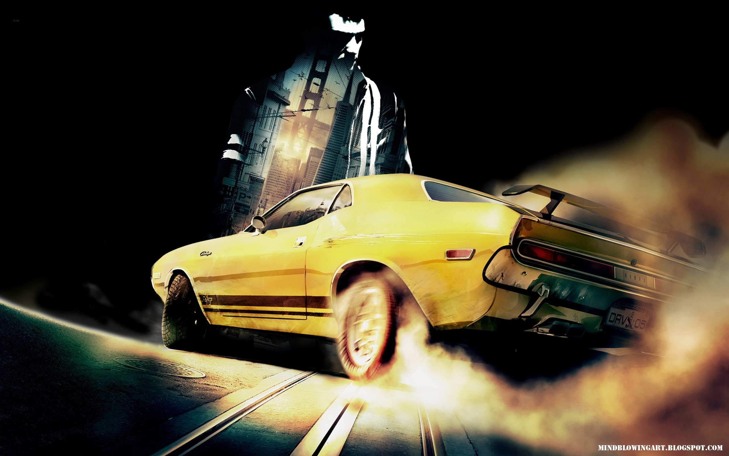 General 2560x1600 car Driver (video game) vehicle yellow cars digital art Driver: San Francisco video games PC gaming