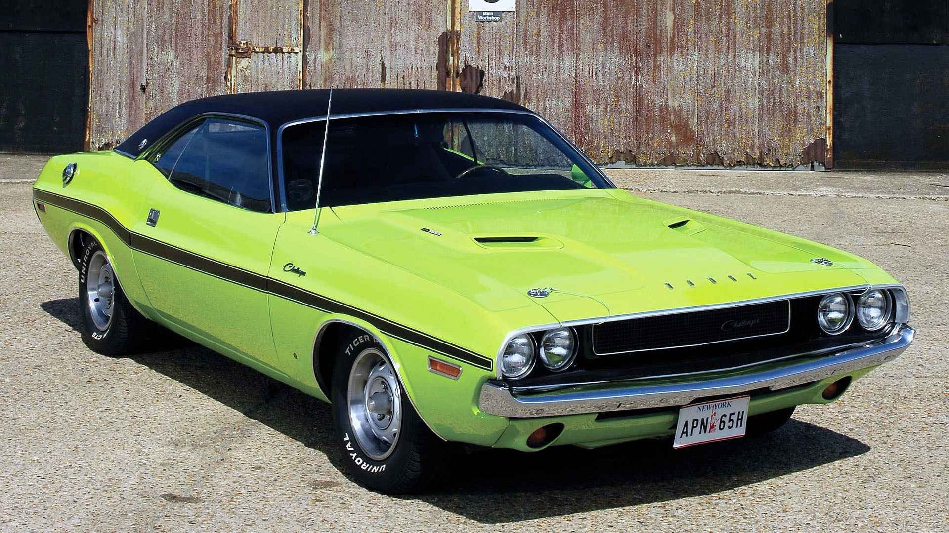 General 1920x1080 Dodge vehicle green cars car Dodge Challenger American cars muscle cars