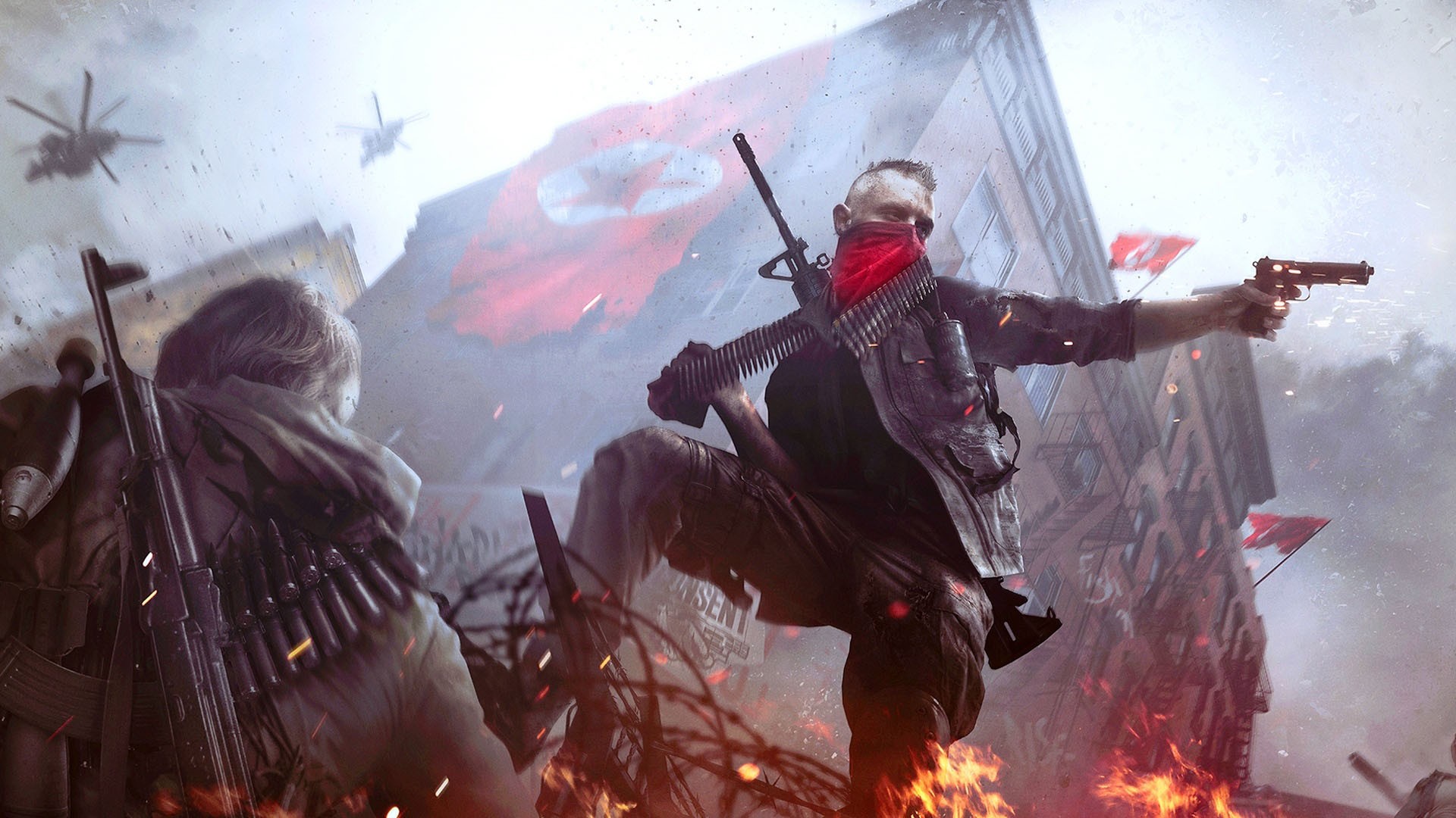 General 1920x1080 Homefront Homefront: The Revolution PC gaming gun video game art video games video game men weapon low-angle