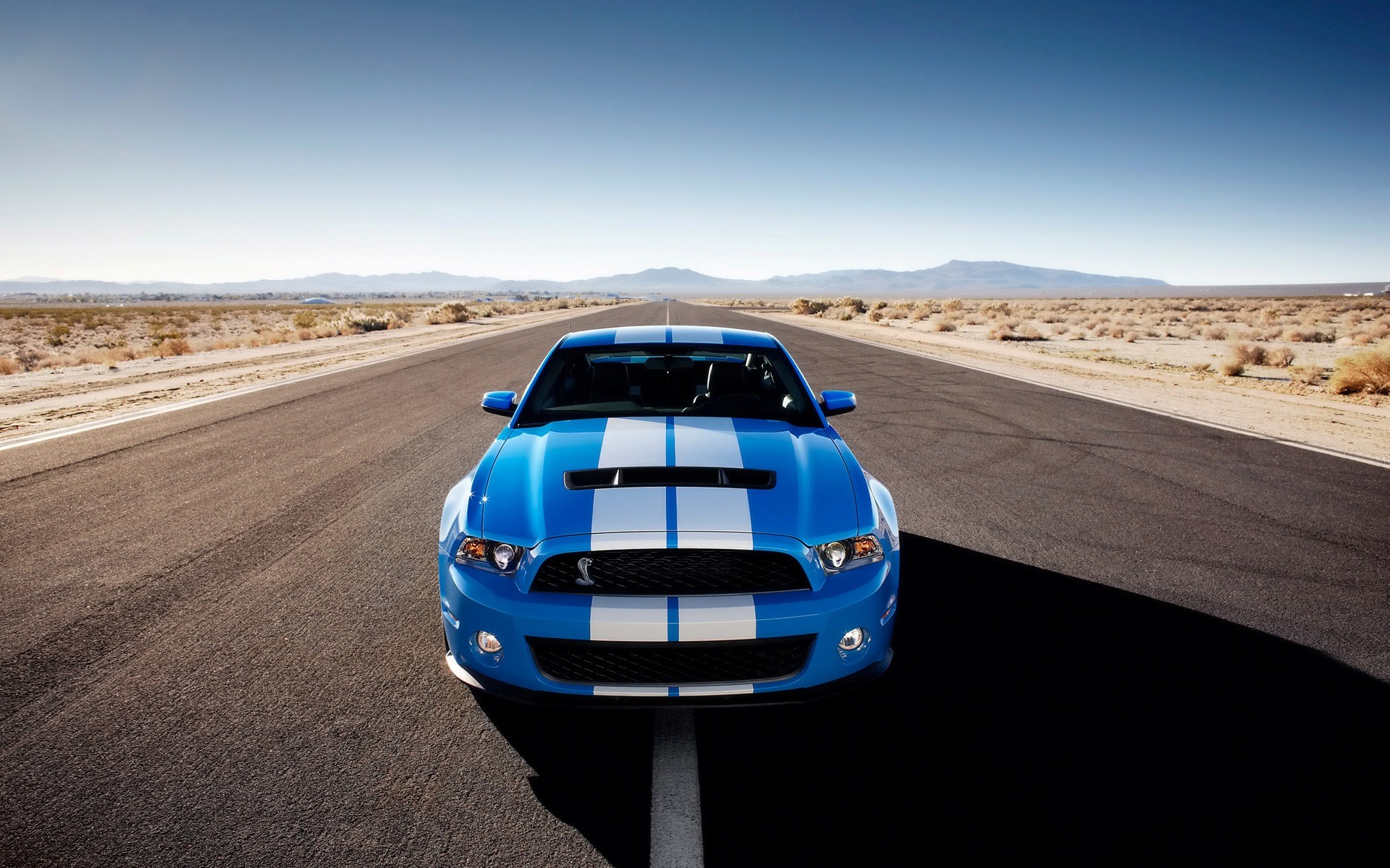 General 1920x1200 Shelby Ford Mustang Shelby road car asphalt blue cars vehicle desert Ford Ford Mustang S-197 II Ford Mustang racing stripes American cars