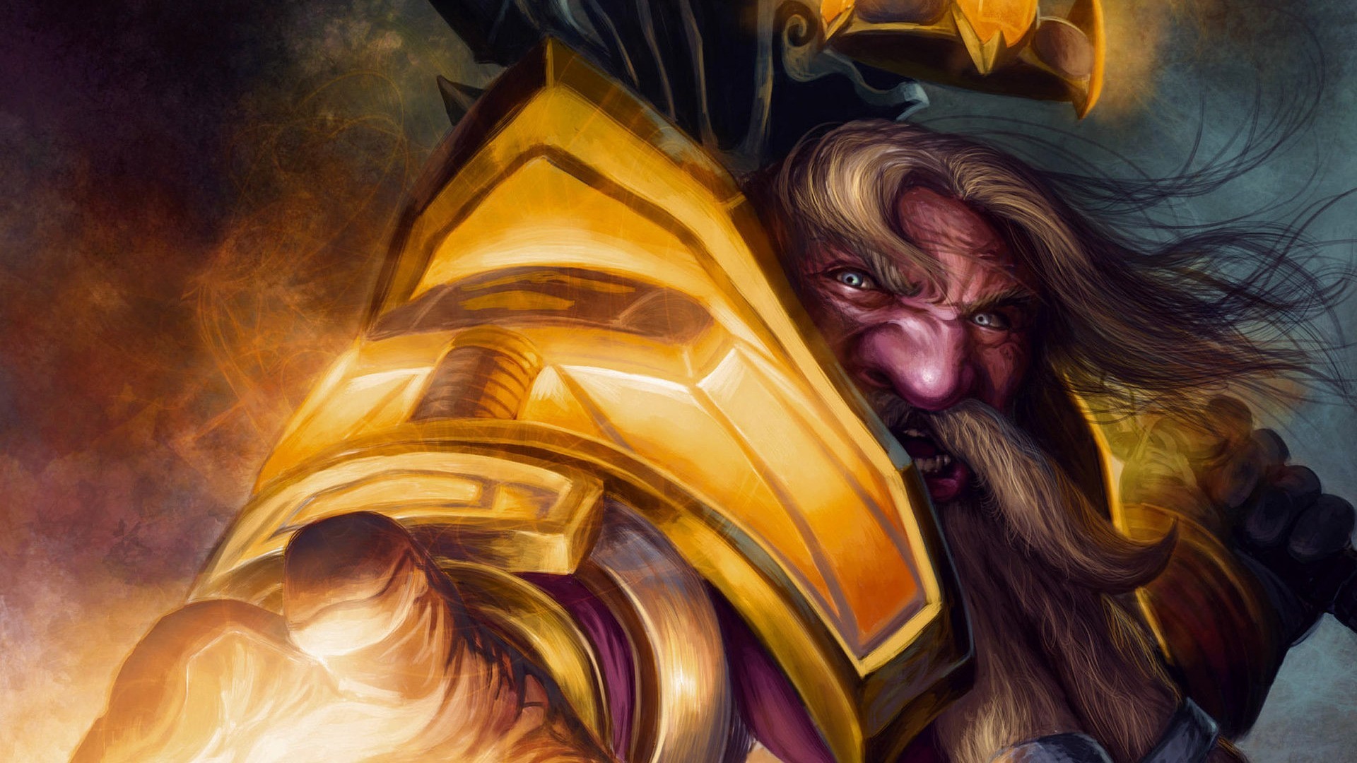 General 1920x1080 fantasy art World of Warcraft video games PC gaming dwarf fantasy men video game art