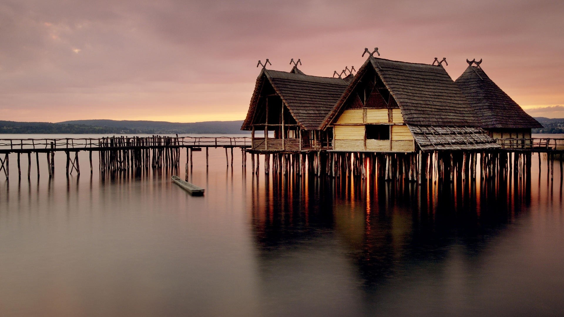 General 1920x1080 cabin water outdoors Lake Constance Germany Baden-Württemberg archeology