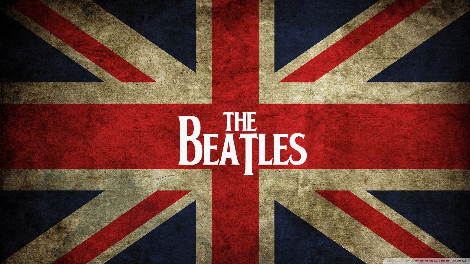 General 1920x1080 The Beatles flag music grunge British flag British UK band logo logo digital art watermarked