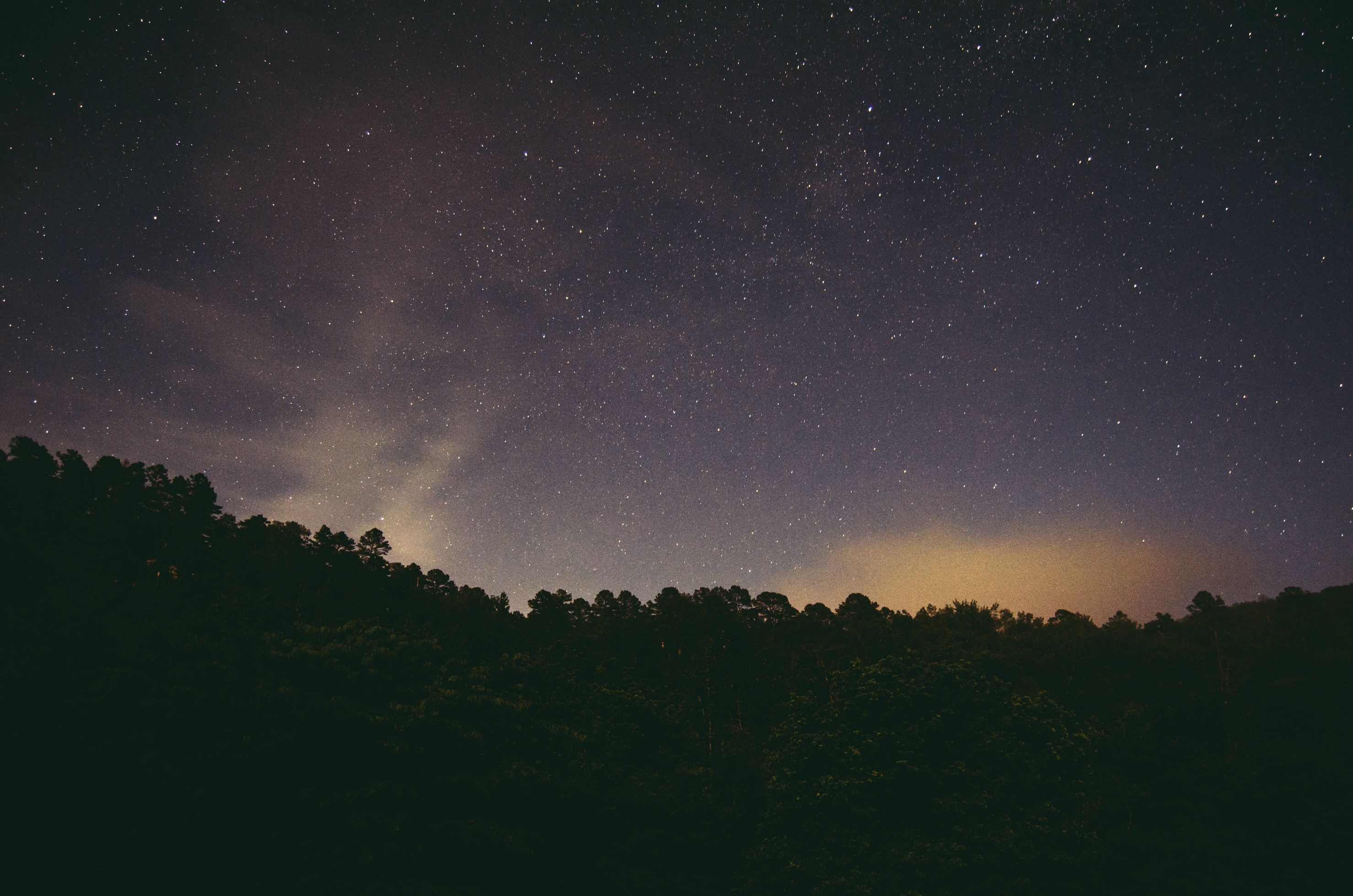 General 2956x1958 space stars nature sky starred sky night forest dark