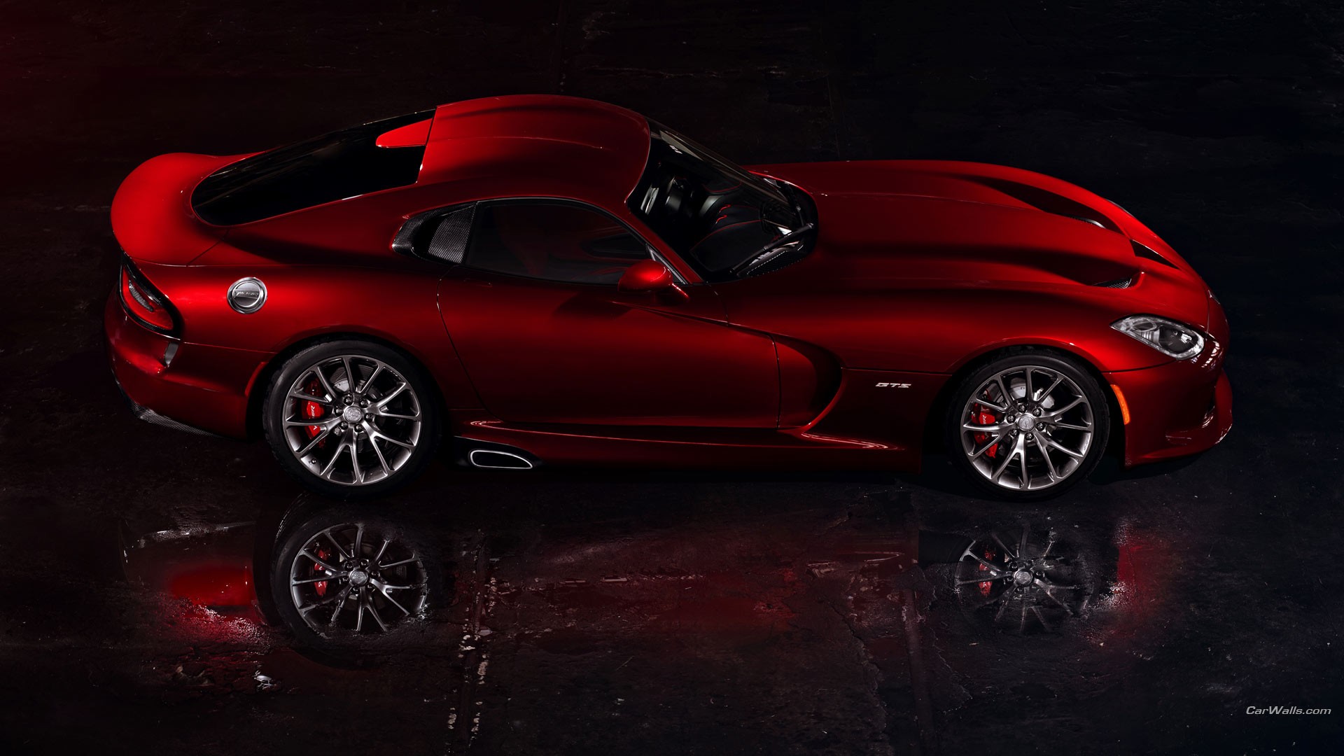 General 1920x1080 Dodge Viper car sports car coupe red cars Dodge vehicle reflection American cars Stellantis