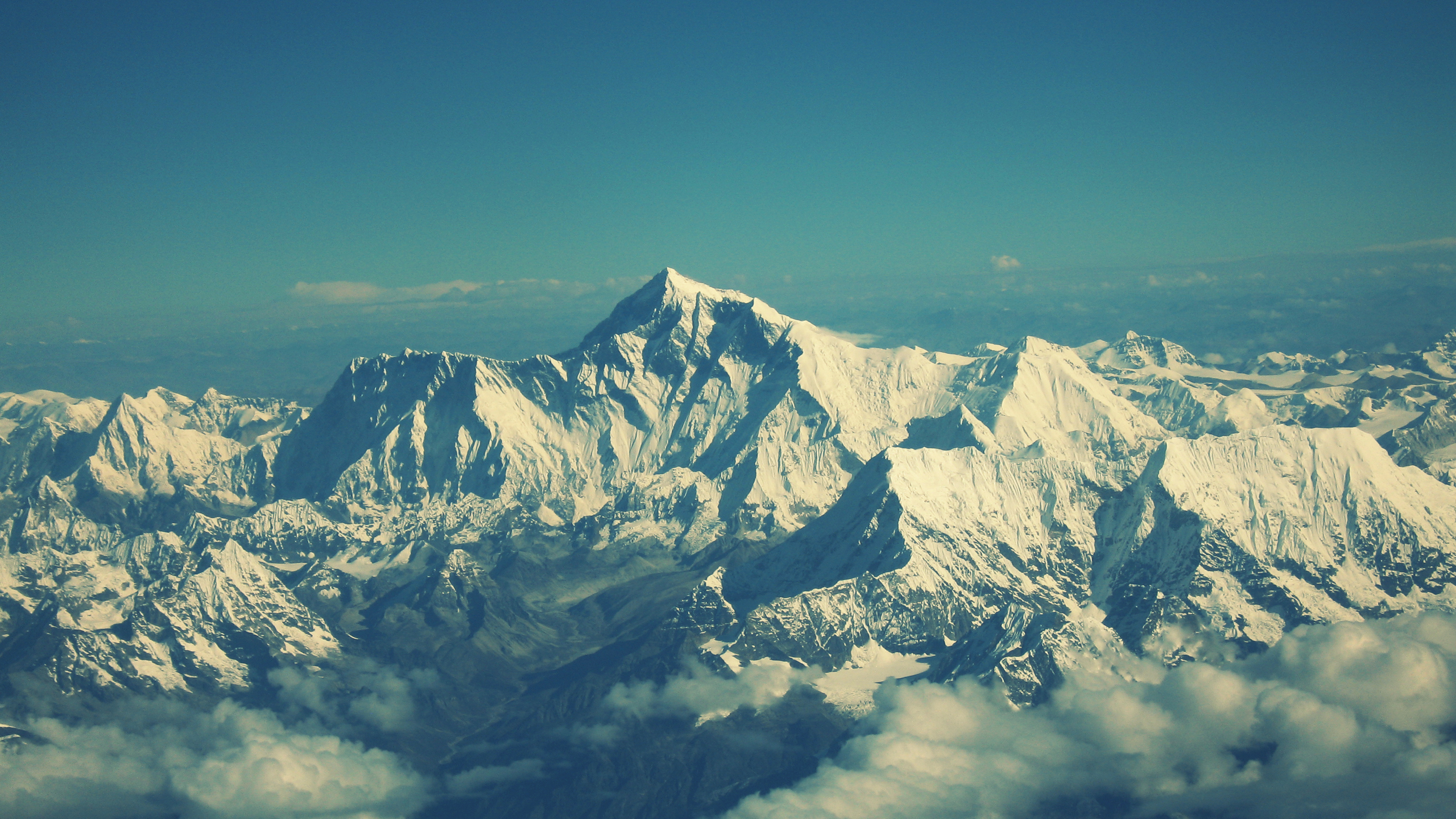 General 2560x1440 winter mountains sky clouds landscape snow nature Himalayas Nepal Mount Everest