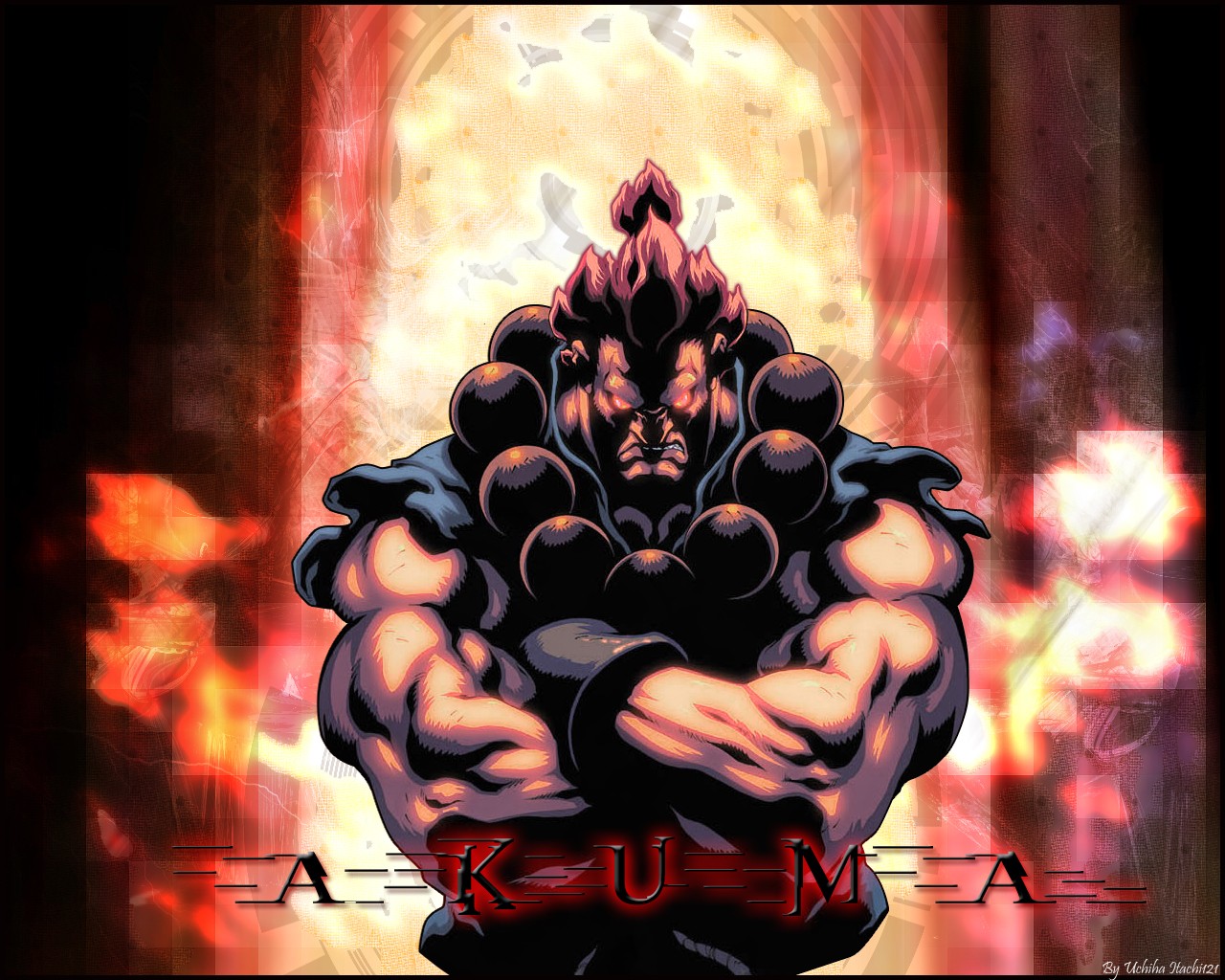 Anime 1280x1024 Street Fighter Akuma video game art video games video game warriors
