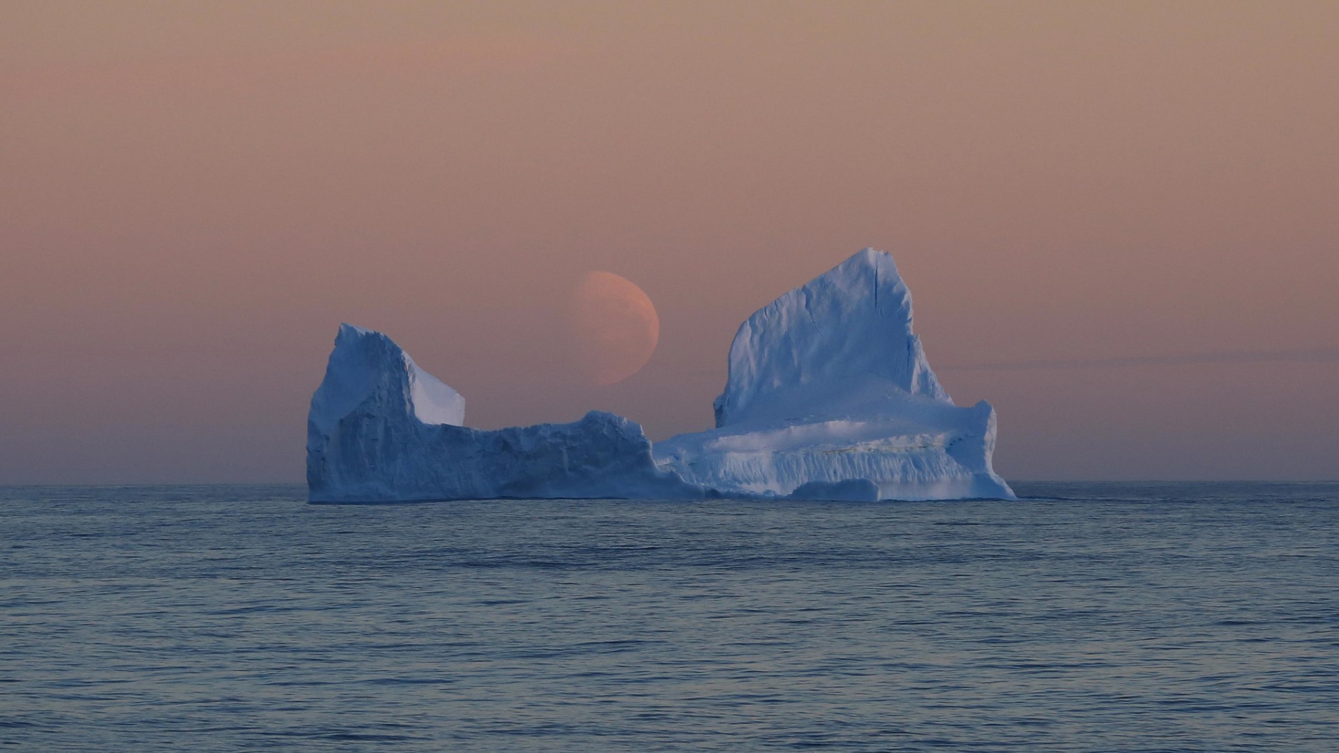General 1920x1080 iceberg sea Moon dusk global warming ice nature outdoors