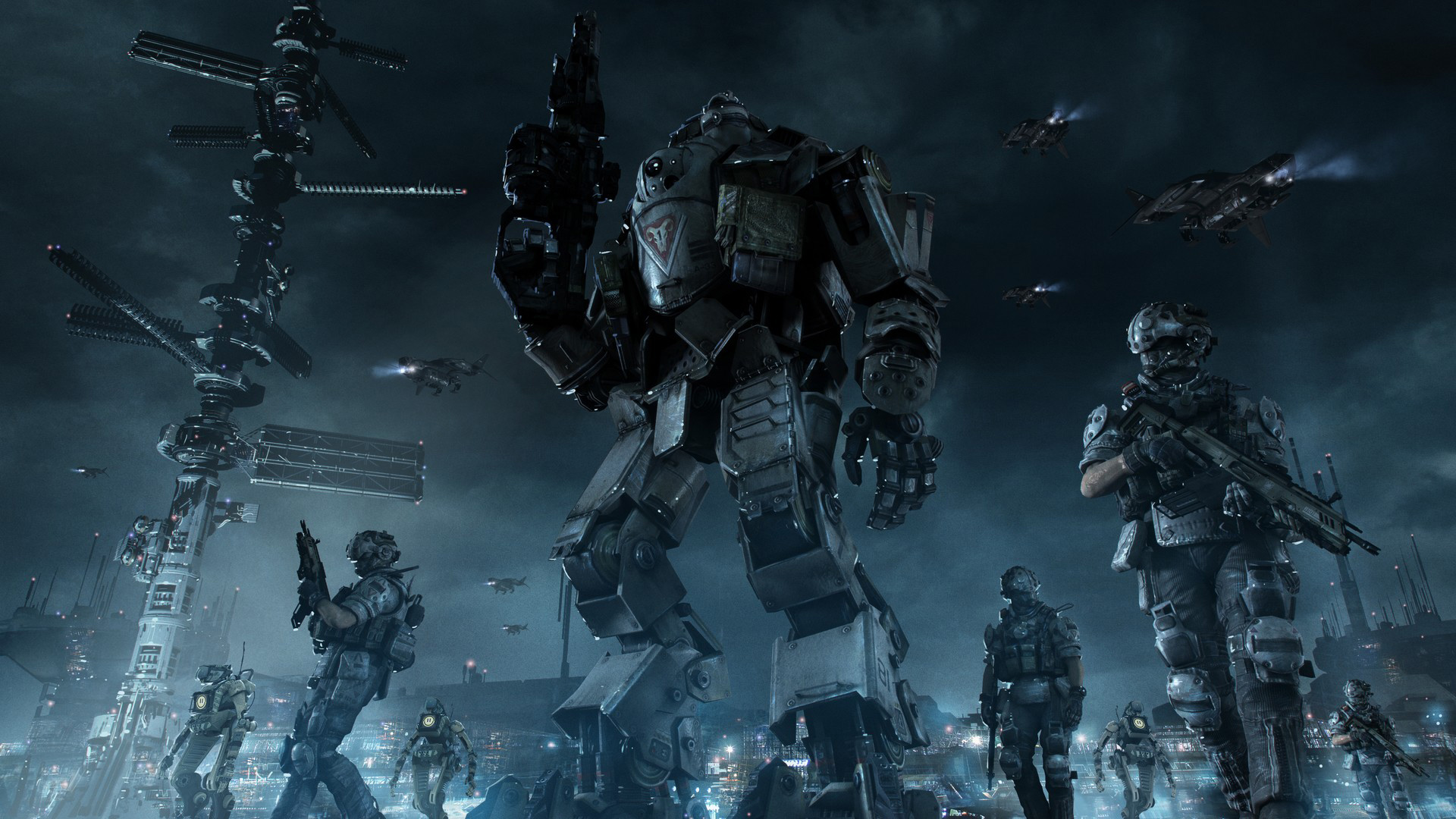General 1920x1080 Titanfall video games mechs futuristic digital art science fiction video game art soldier weapon